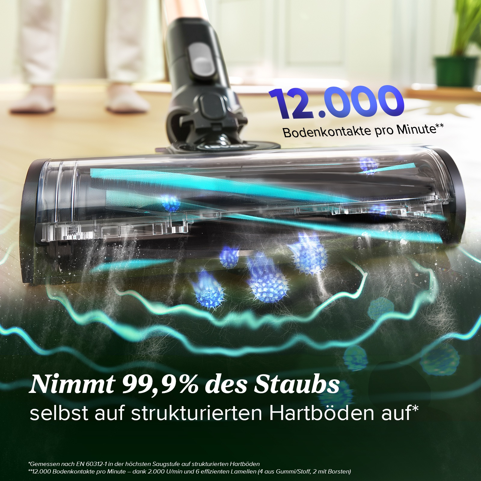 Levoit Akku-Bodenstaubsauger "LVAC-300 Plus" 99,99% HEPA-Filtration, Anti-T günstig online kaufen