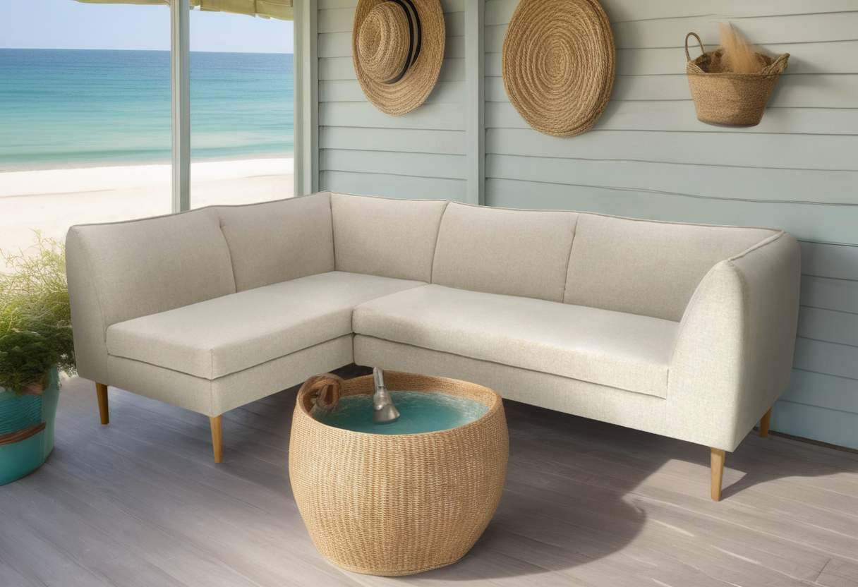 DOMO collection Ecksofa »Filho, individuell erweiterbar«, L-Form für Terrasse, Garten und Balkon, speziell für Outdoor