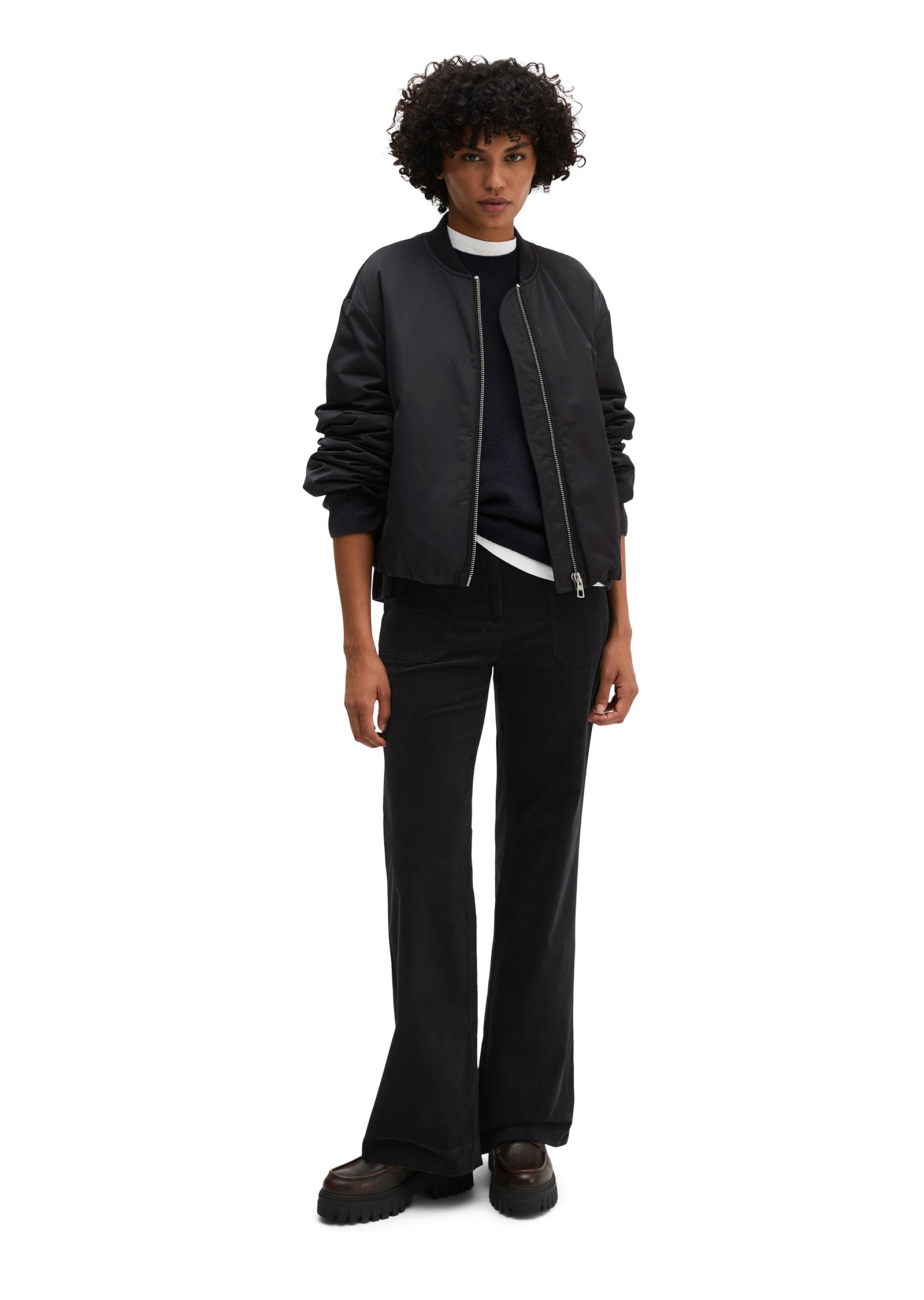Marc O'Polo Outdoorjacke »aus recyceltem Polyester« ohne Kapuze