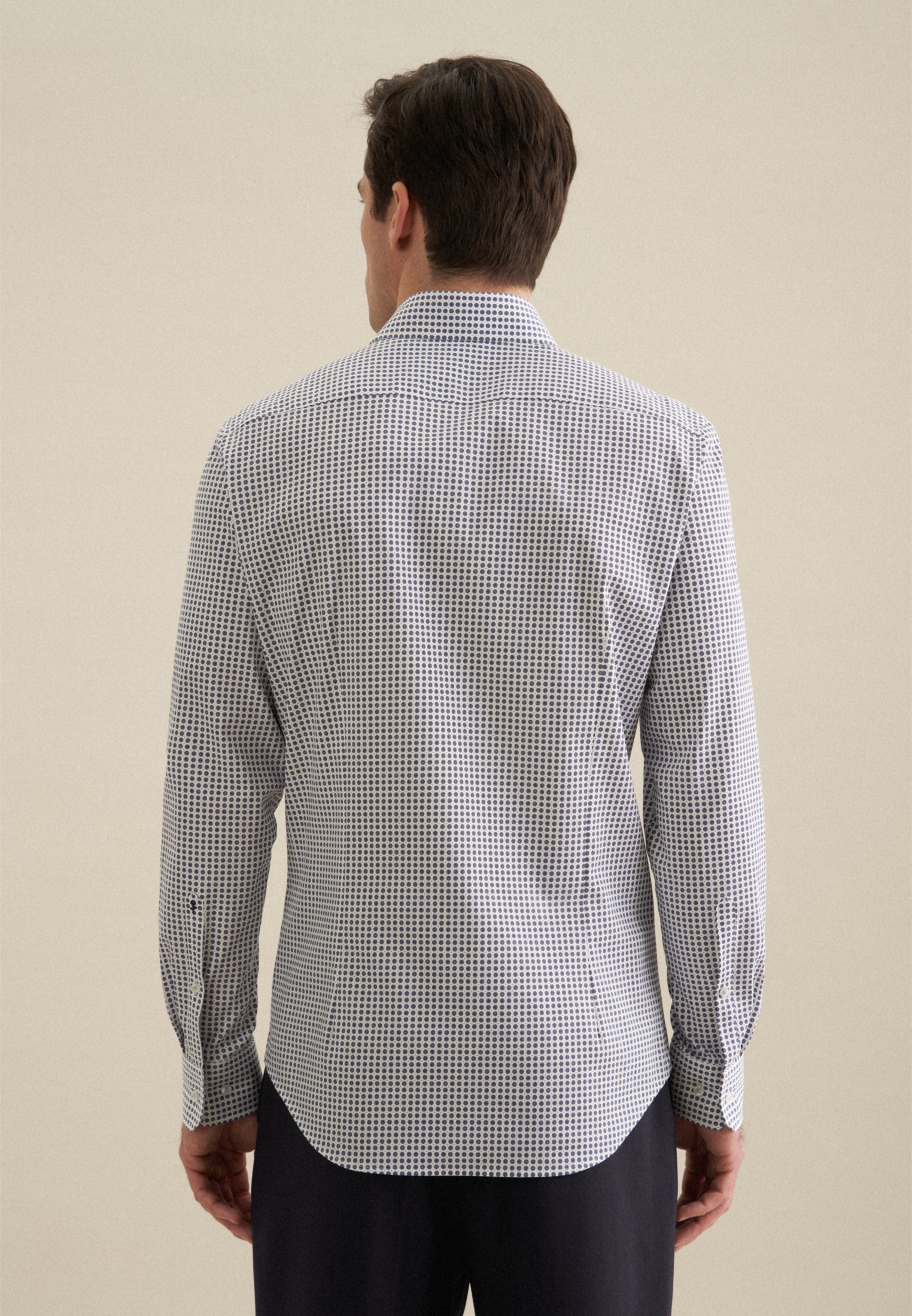 seidensticker Businesshemd »Slim«, Slim Langarm Kentkragen Druck