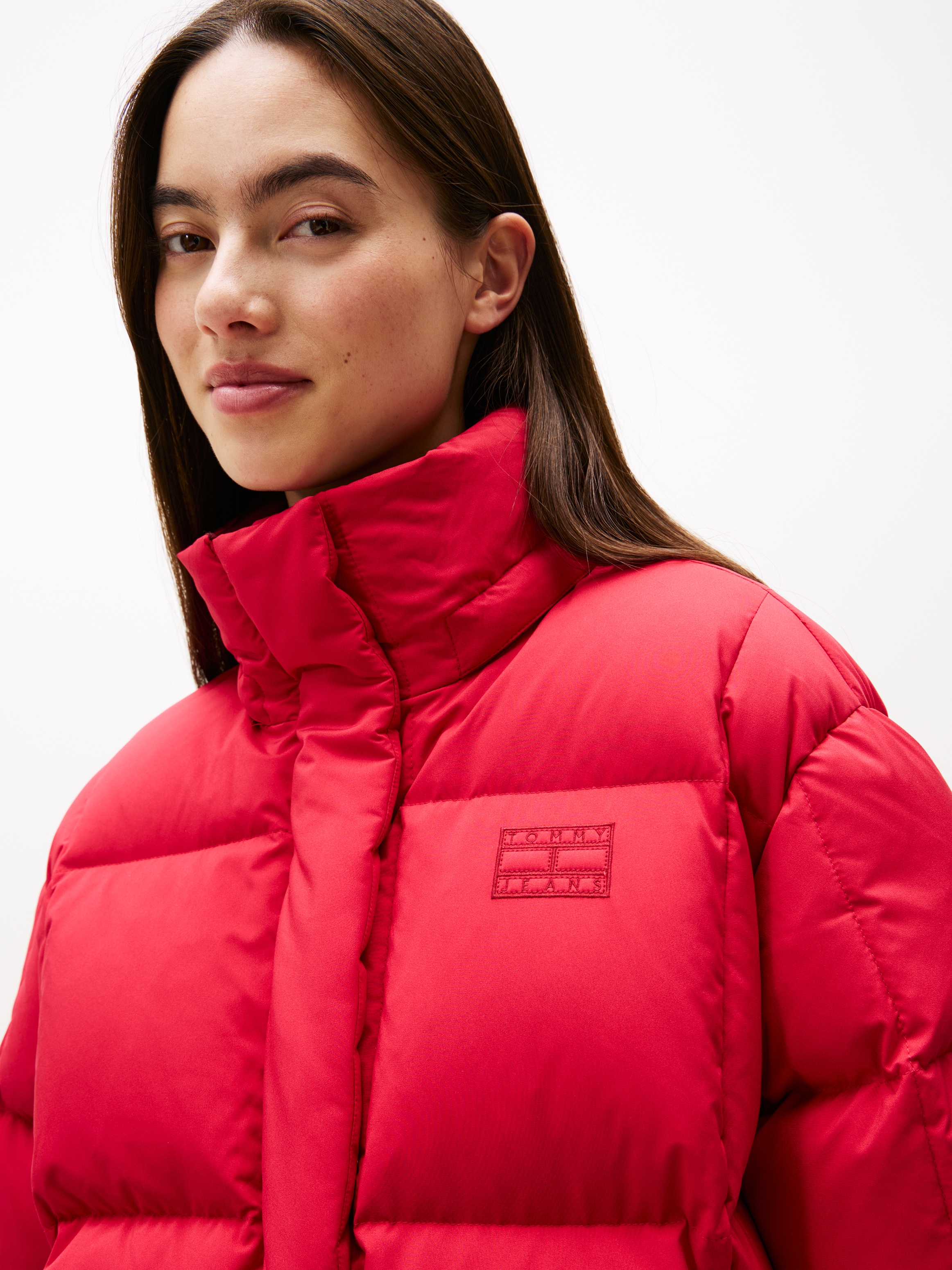 Tommy Jeans Steppjacke »TJW ALASKA GRID DOWN JACKET EXT«, mit Kapuze