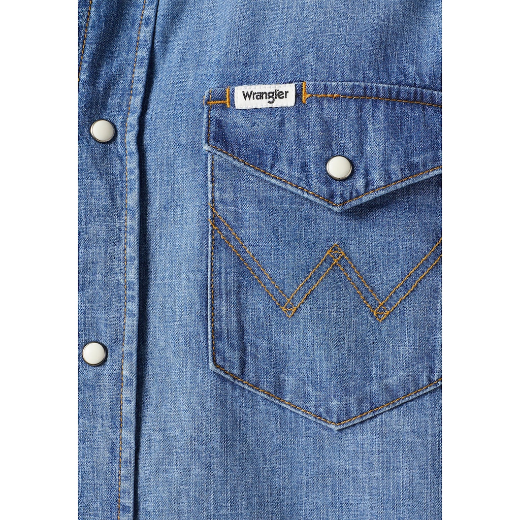 Wrangler Jeanshemd, kurzarm mit Westernpasse