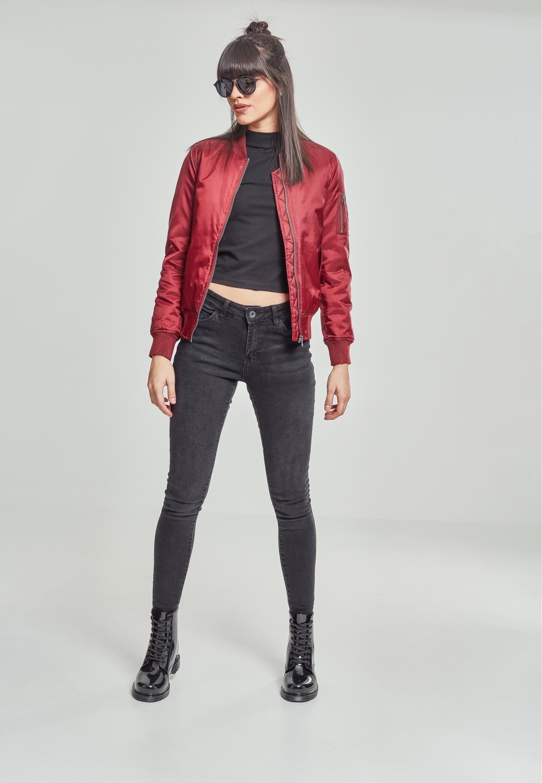 URBAN CLASSICS Allwetterjacke »Urban Classics Damen Ladies Basic Bomber Jacket«, (1 St.), ohne Kapuze