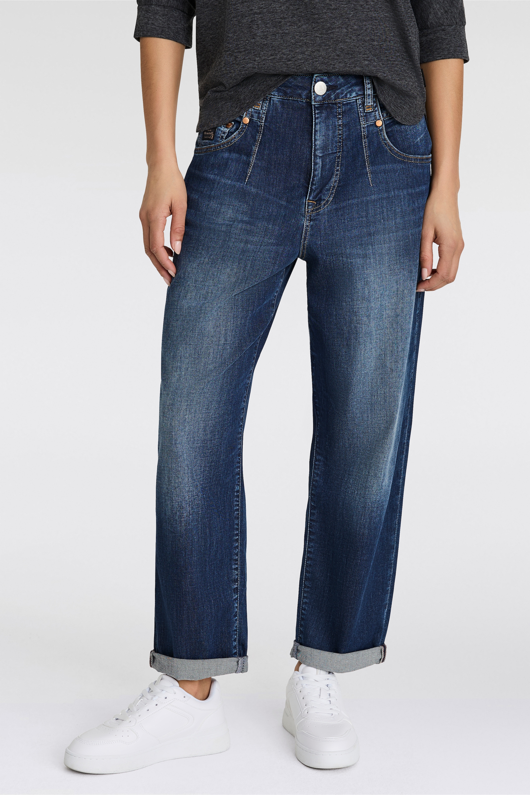 Herrlicher Straight-Jeans "Brooke Denim Light", krempelbar günstig online kaufen