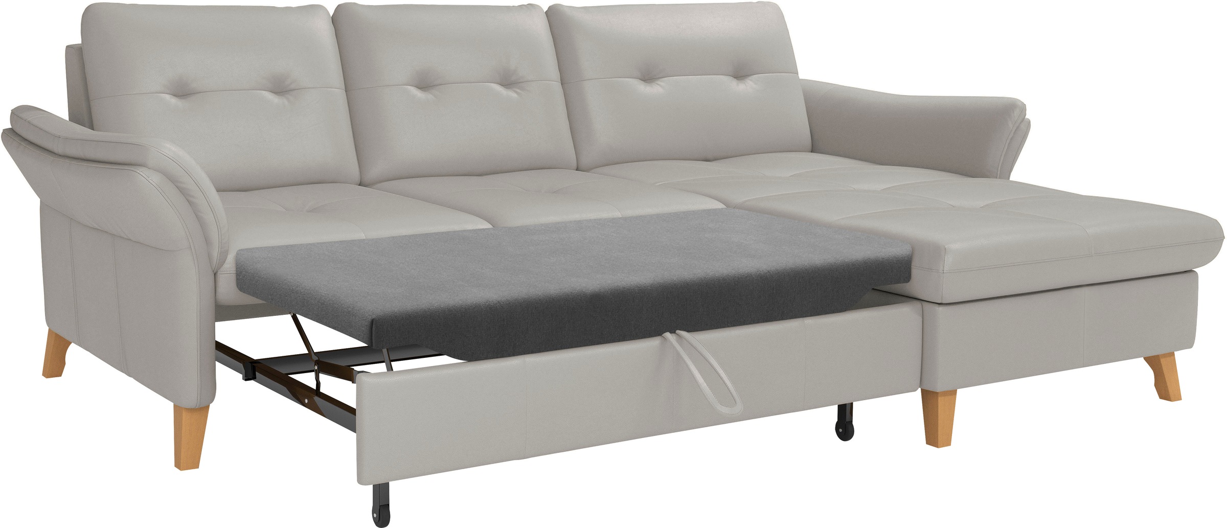 sit&more Ecksofa »Göteborg«, Sitztiefenverstellung und Federkern, wahlweise mit Bettfunktion