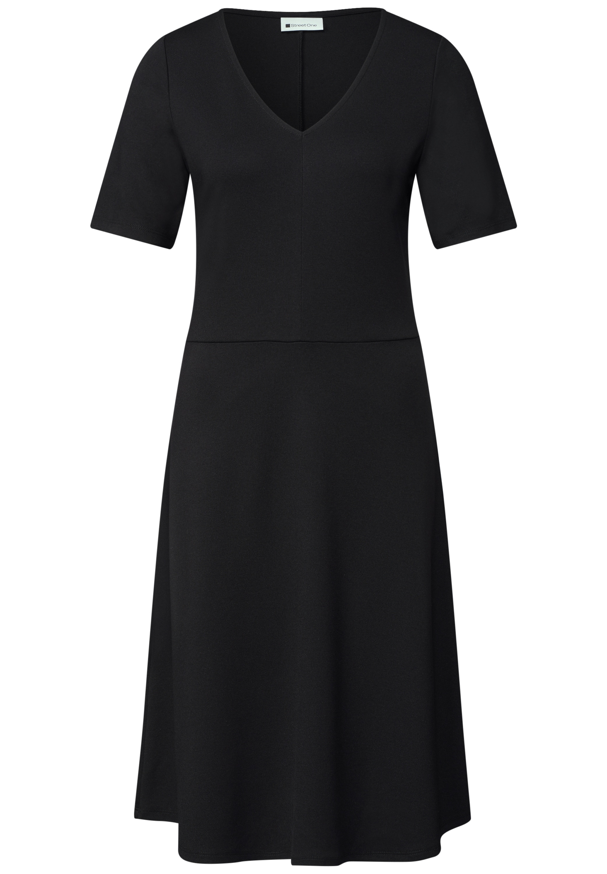 STREET ONE Jerseykleid Ohne Taschen unifarben und mit Stretch