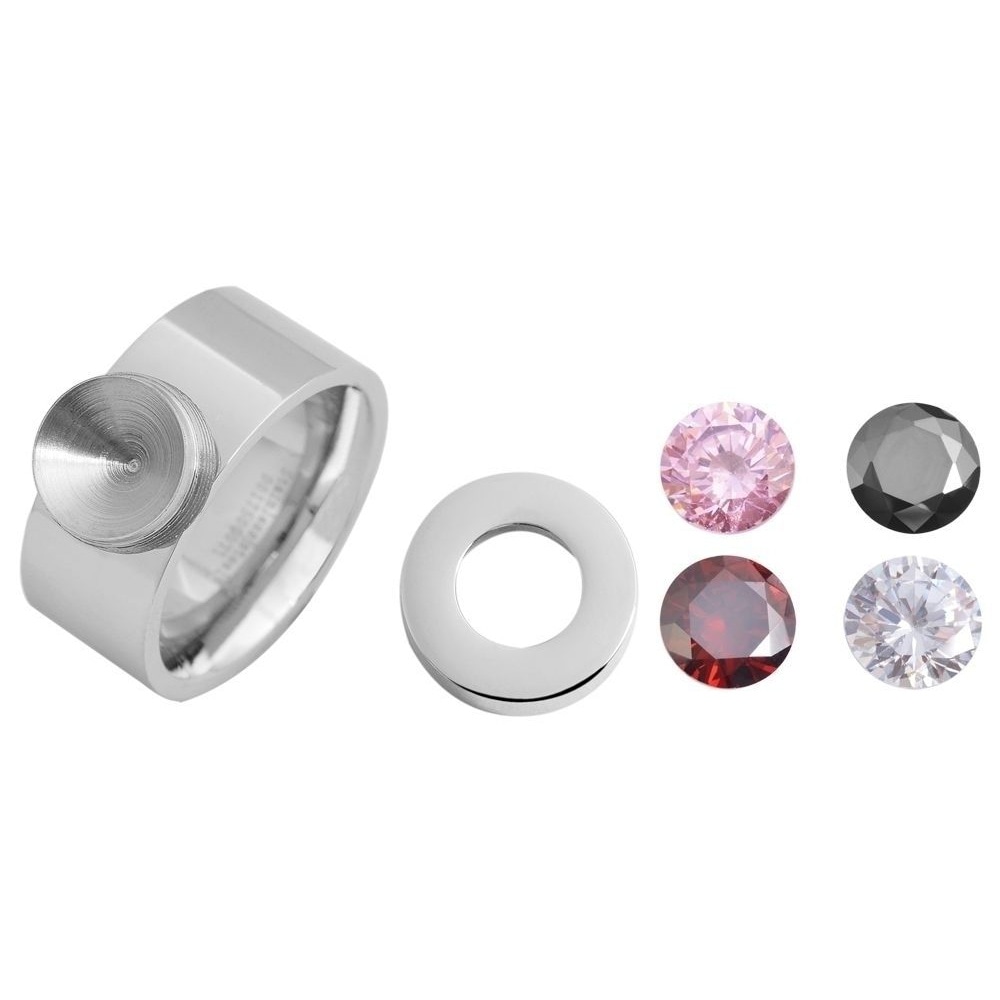 Adelia´s Fingerring »Damen Ring aus Edelstahl«