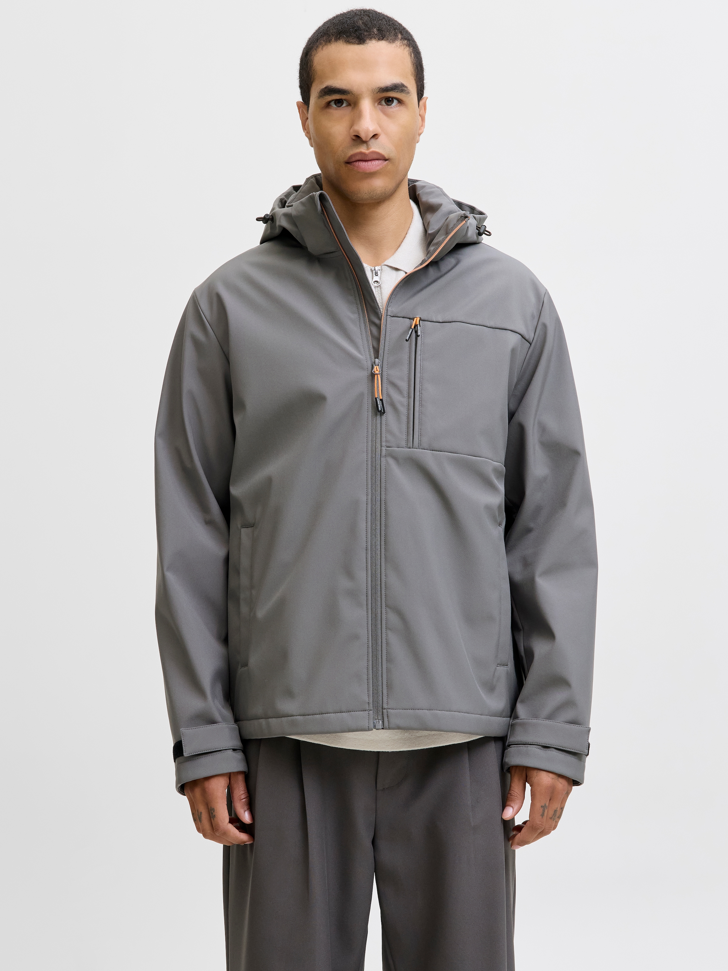 Jack & Jones Softshelljacke "JJTHATCHER SOFTSHELL HOOD" mit Kapuze günstig online kaufen