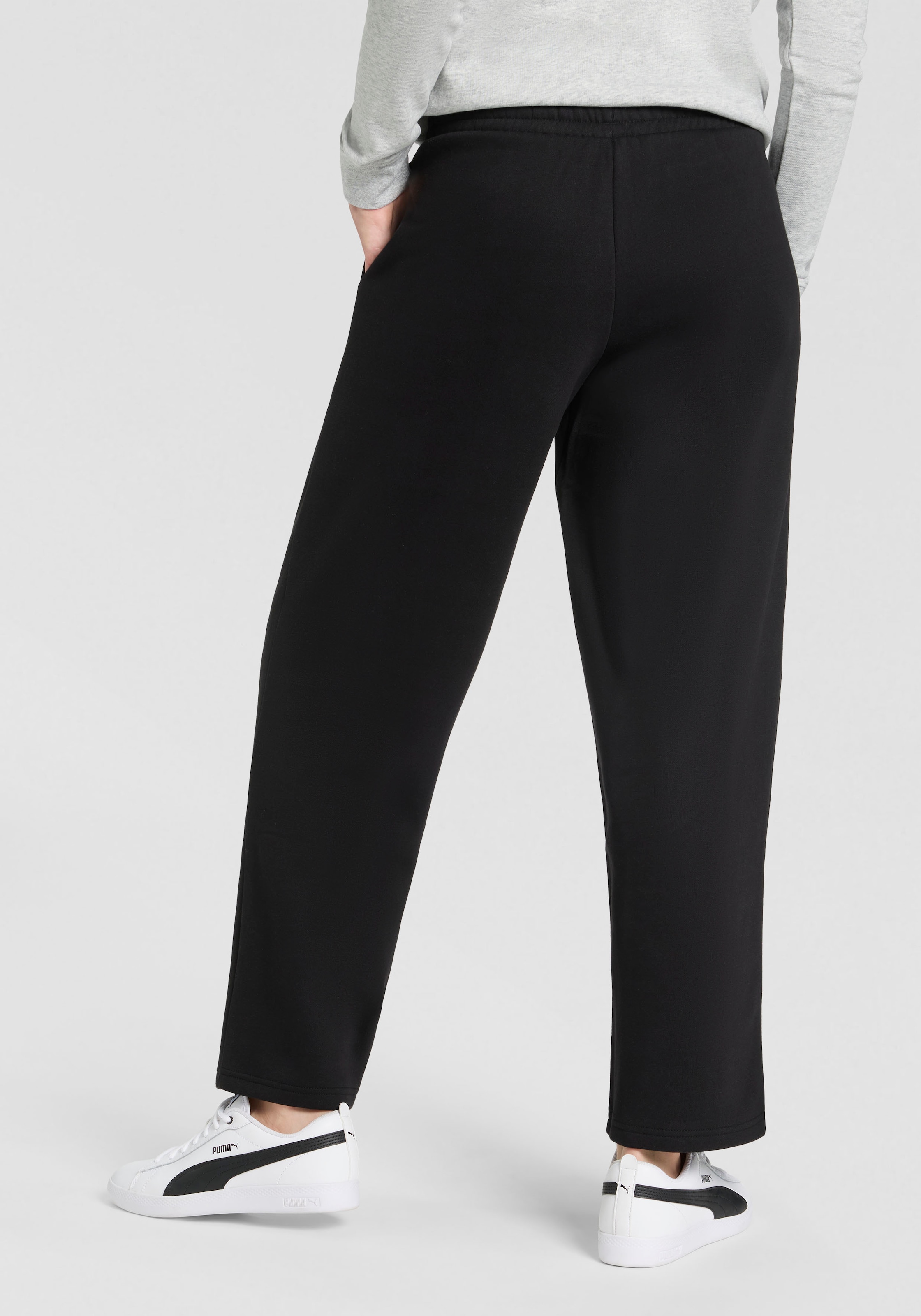 PUMA Trainingshose »ESS NATURE 2.0 COMFORT LOGO STRAIGHT PANTS FL OP«
