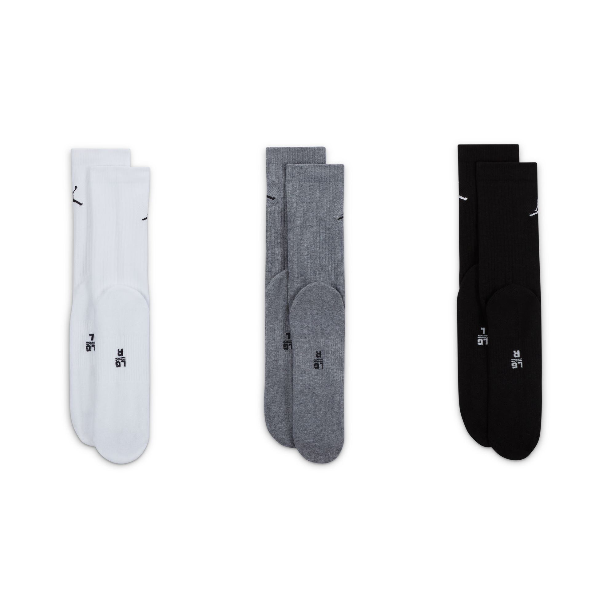 Thumbnail - Nike Funktionssocken "U J ED CUSH POLY CREW 3PR 144" für sportlichen Alltag, schweißableitende Technologie, mit Elasthan