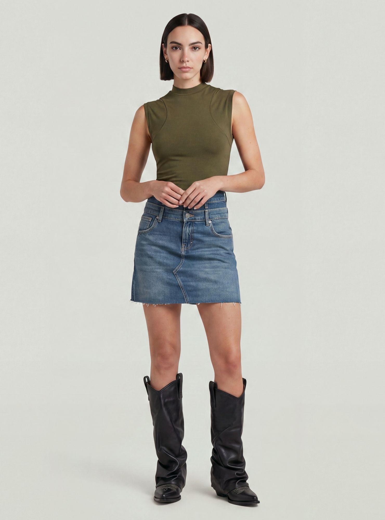 G-STAR Jeanskleid »Carter Double Waistband Mini Skirt«
