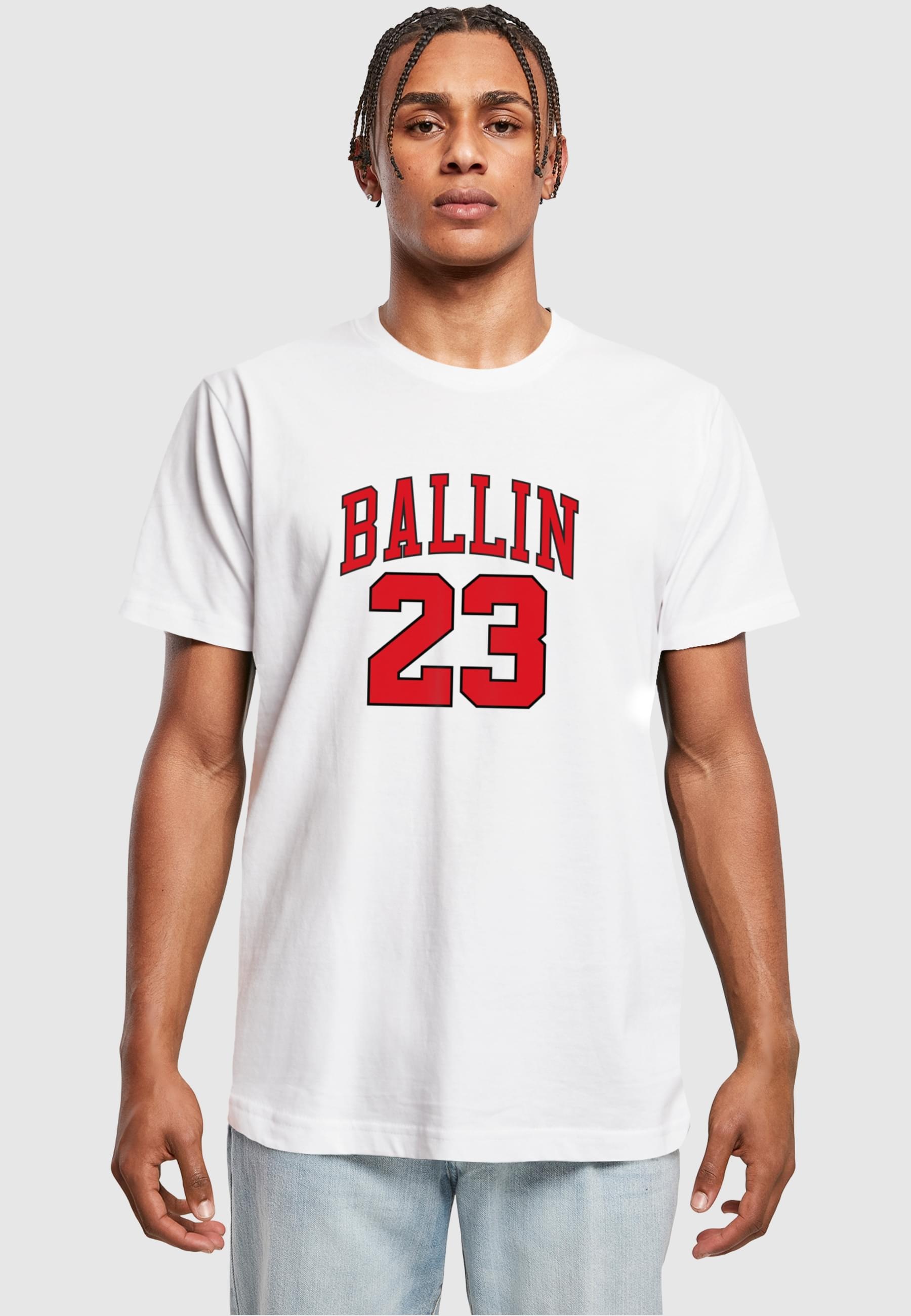 MisterTee Kurzarmshirt »MisterTee Herren Ballin 23 Tee«, (1 tlg.)