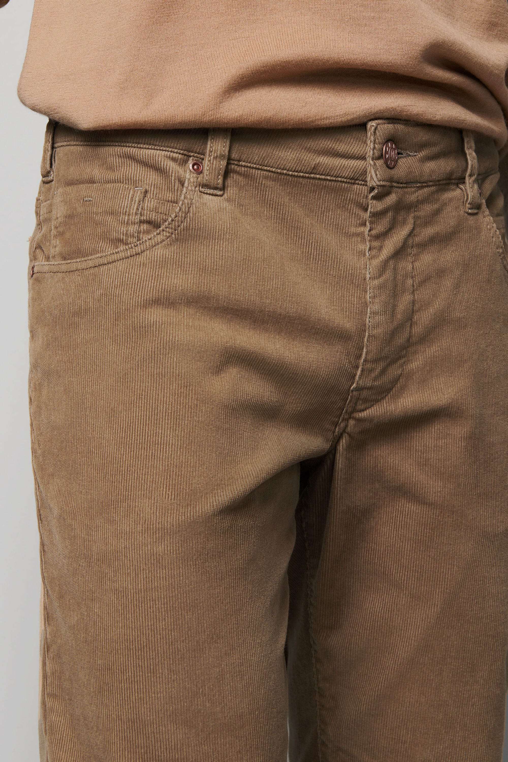 MEYER Cordhose »Five-Pocket-Hose«, im unifarbenen Design