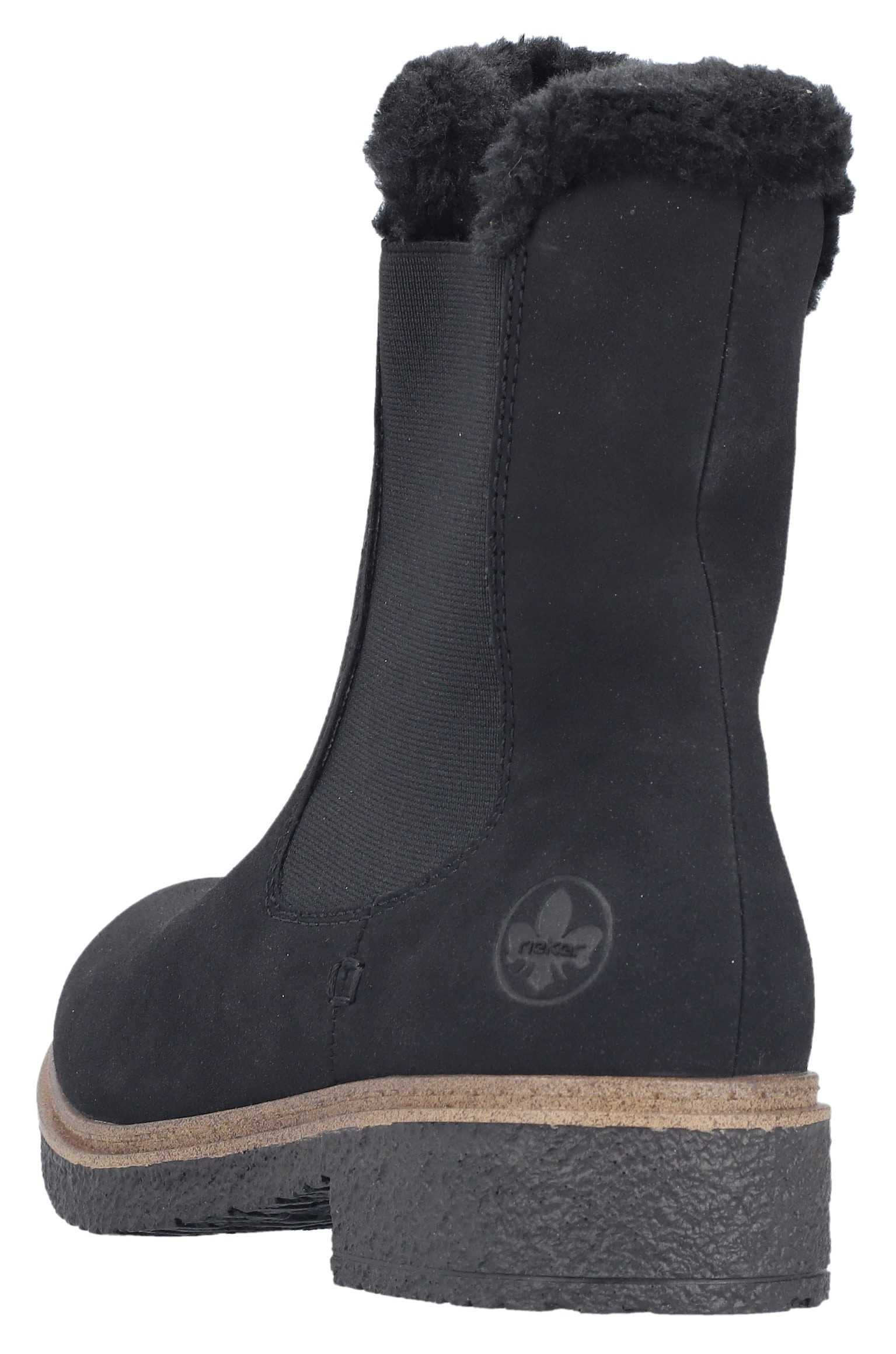 Rieker Winterboots, Chelseaboots, Winterstiefelette, Blockabsatz, mit Innenreißverschluss
