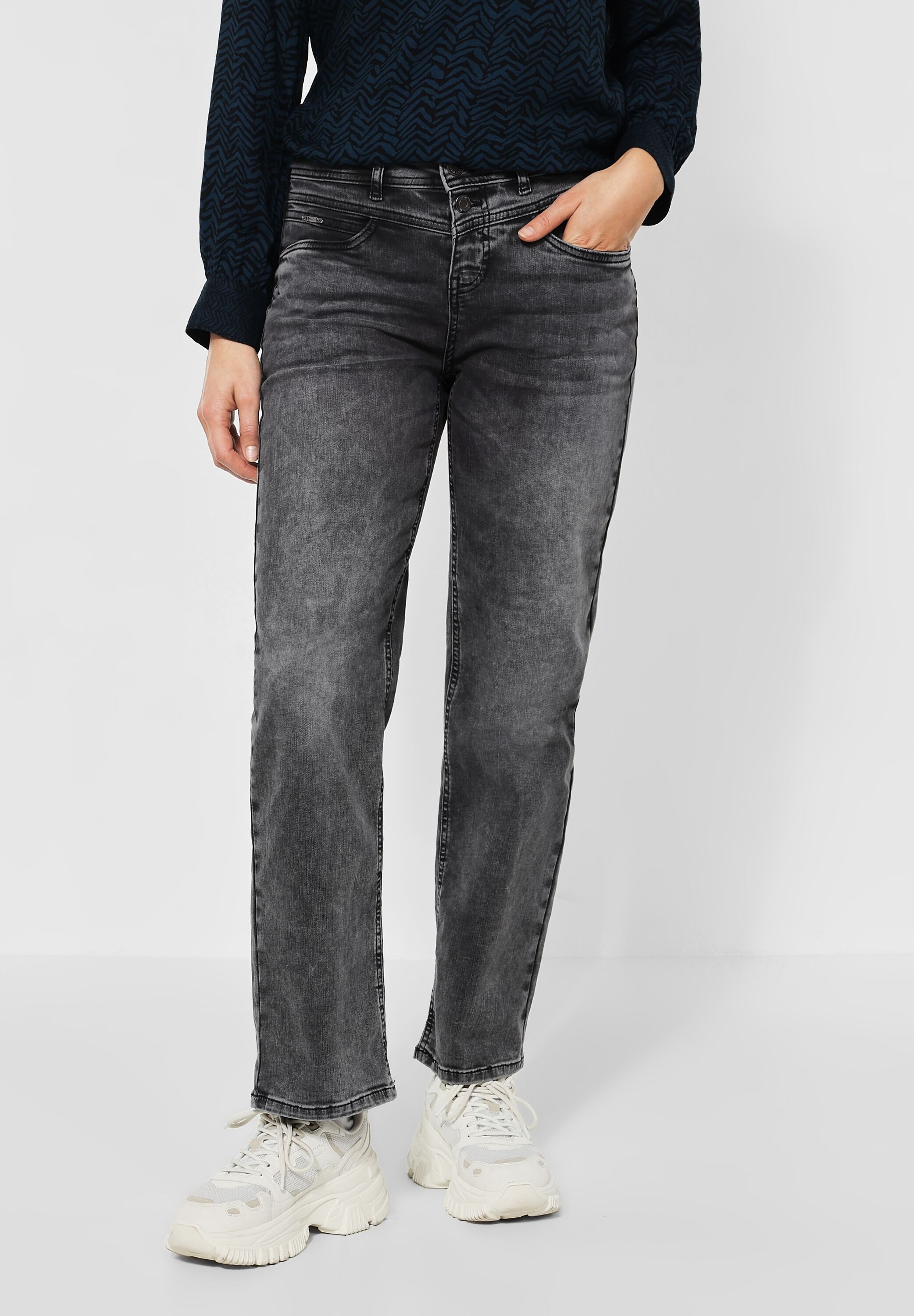 STREET ONE Comfort-fit-Jeans, High Waist