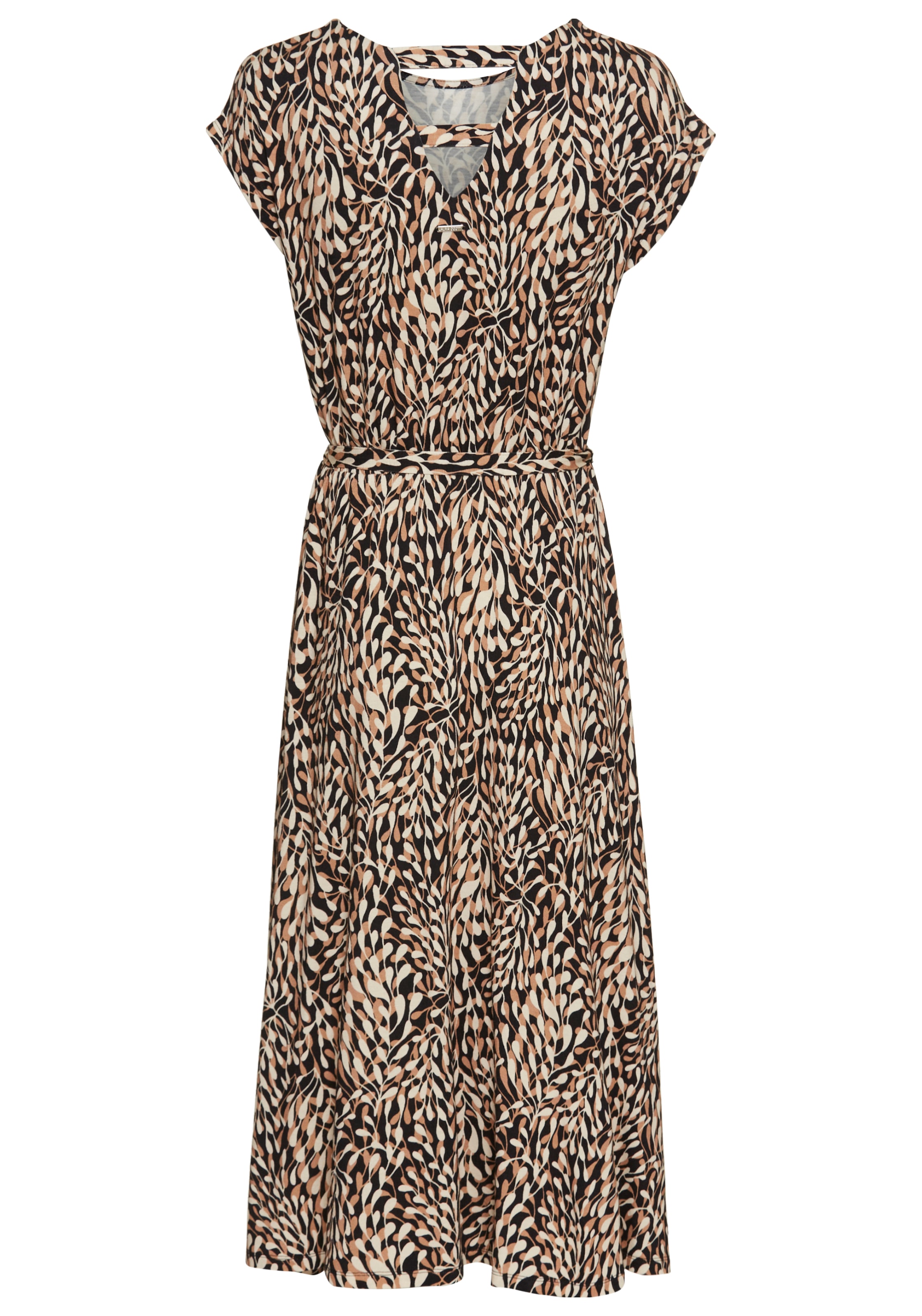 Laura Scott Sommerkleid, mit femininen Allover-Druck, inkl. Bindeband - NEUE KOLLEKTION
