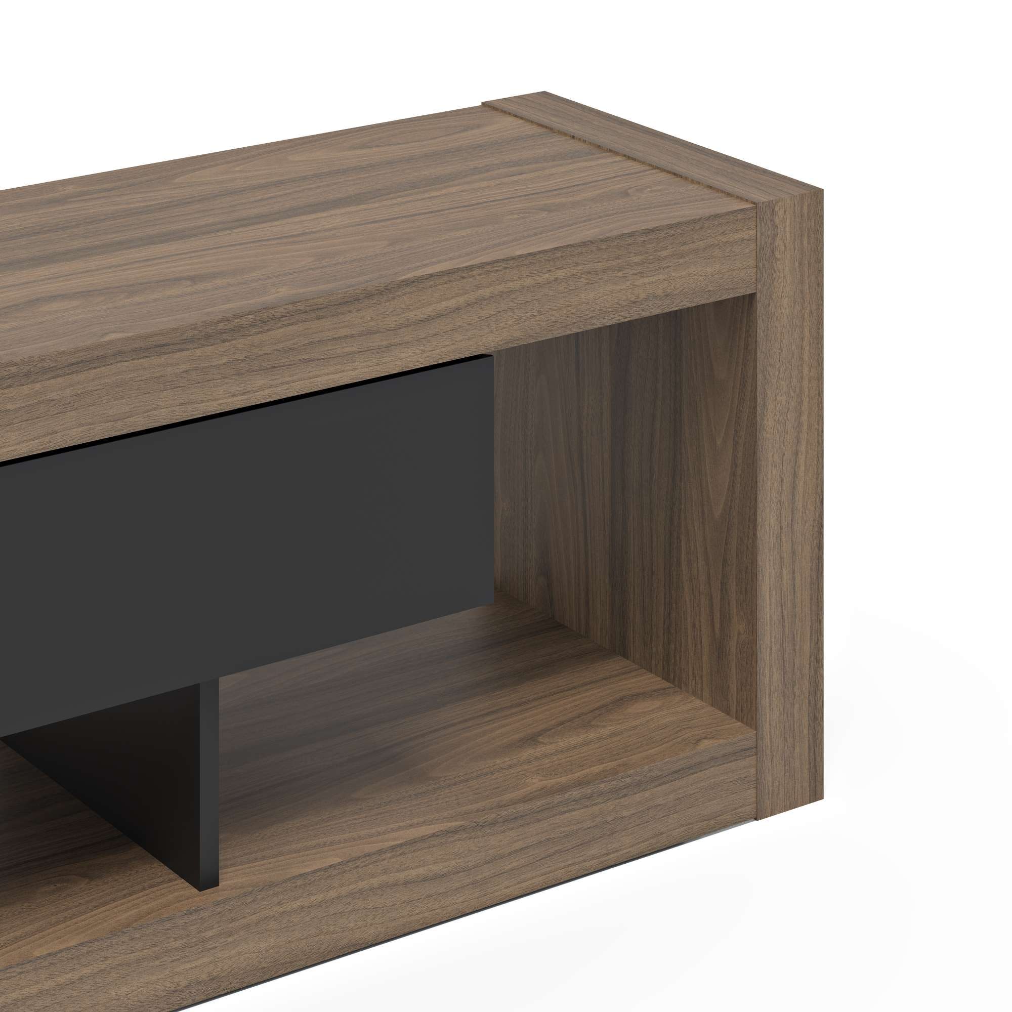 TemaHome TV-Bank »Nara TV-Tisch, TV-Schrank, Lowboard,«, 7 cm starker Rahmen für hohe Stabilität, 2 Schubladen
