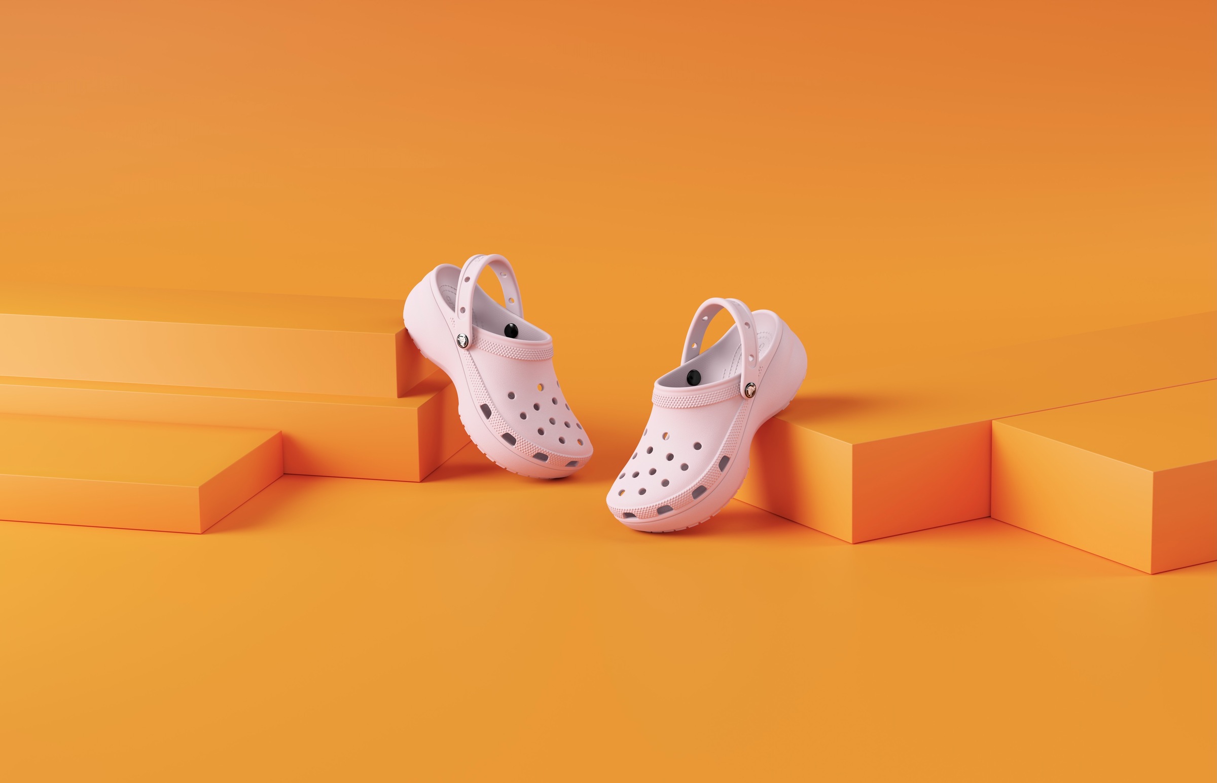 Crocs Clog »Classic Platform Pearl Clog«, Plateaschuh, Sandale mit Zierperlen