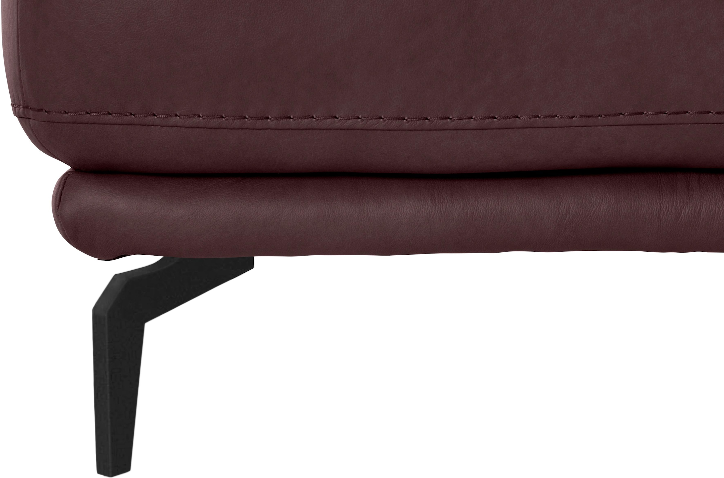 W.SCHILLIG Hocker »montanaa«, mit Metallfüßen in Schwarz pulverbeschichtet, Breite 71 cm