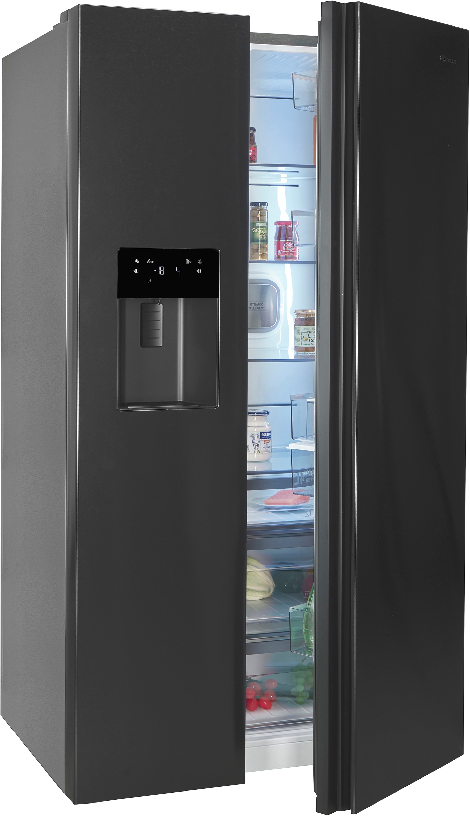 Thumbnail - BAUKNECHT Side-by-Side "SBS IW D90 Black" 179 cm hoch 91 cm breit