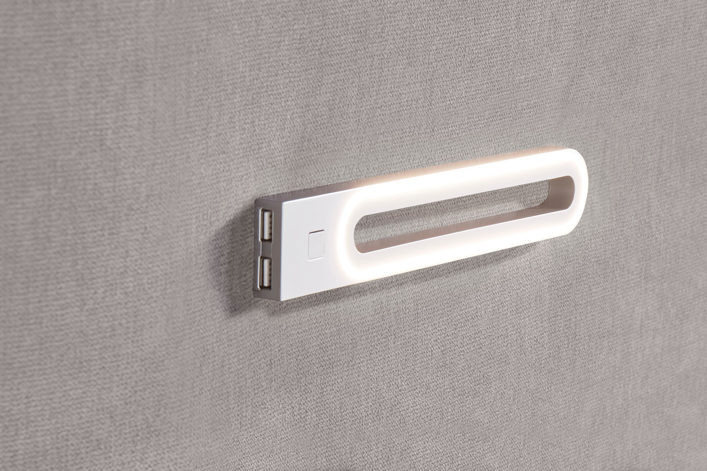 INOSIGN Boxbett »Luan«, Schubkästen, LED-Beleuchtung und Topper, in Breite 120 cm und 180 cm