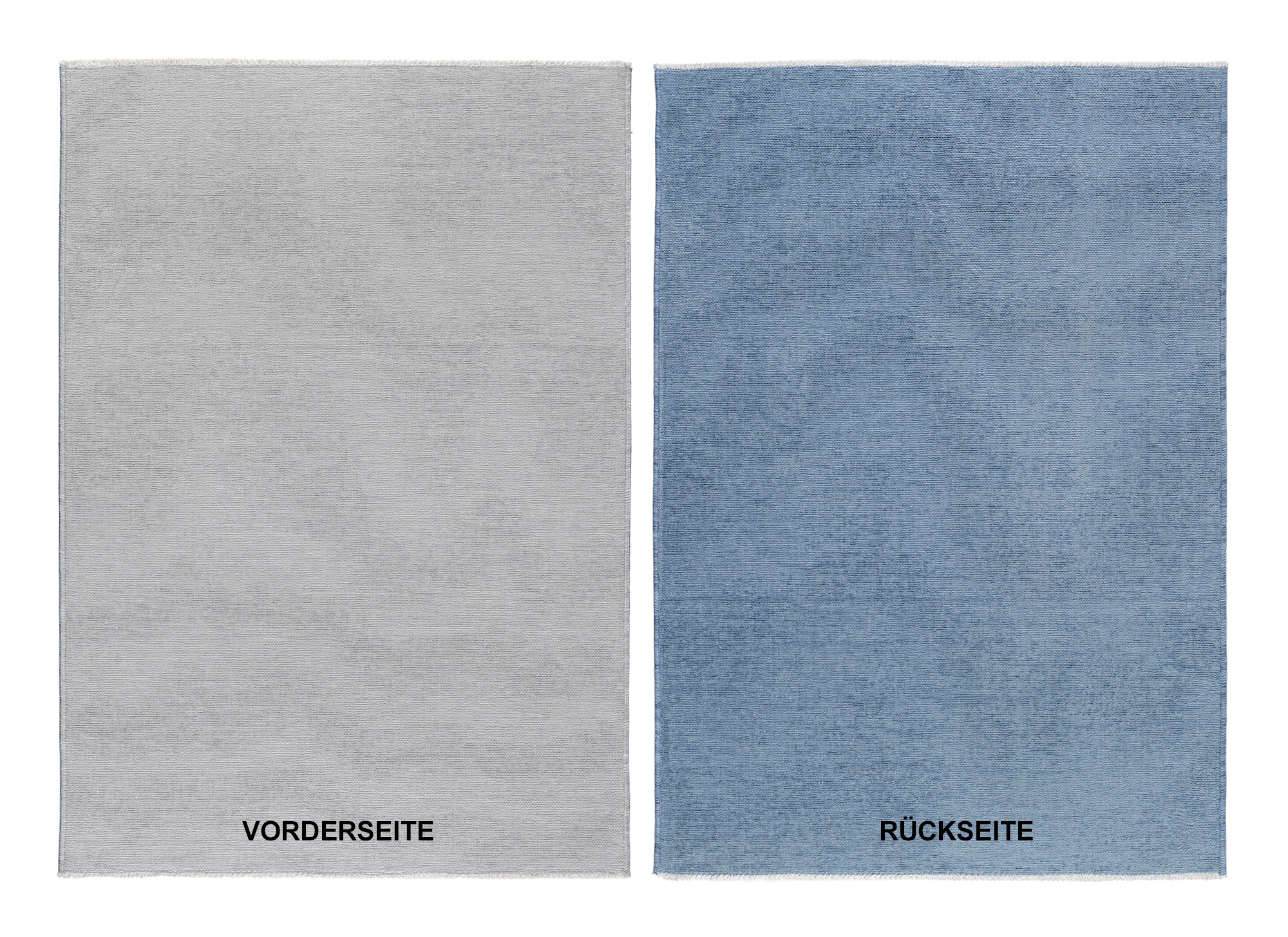 Teppich OCI DIE TEPPICHMARKE "JOKER OF COLORS", blau (blau, grau), B:120cm H:5mm L:170cm, Polyester, Teppiche, Teppich, Wendeteppich, weiche flache Oberfläche 2