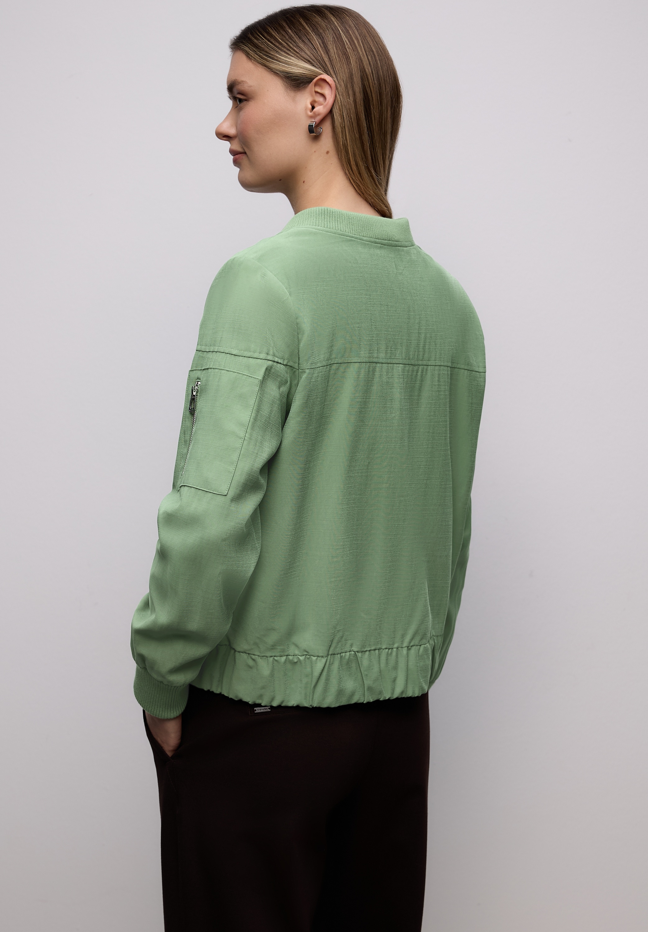 STREET ONE Blouson ohne Kapuze mit Rundhalsausschnitt