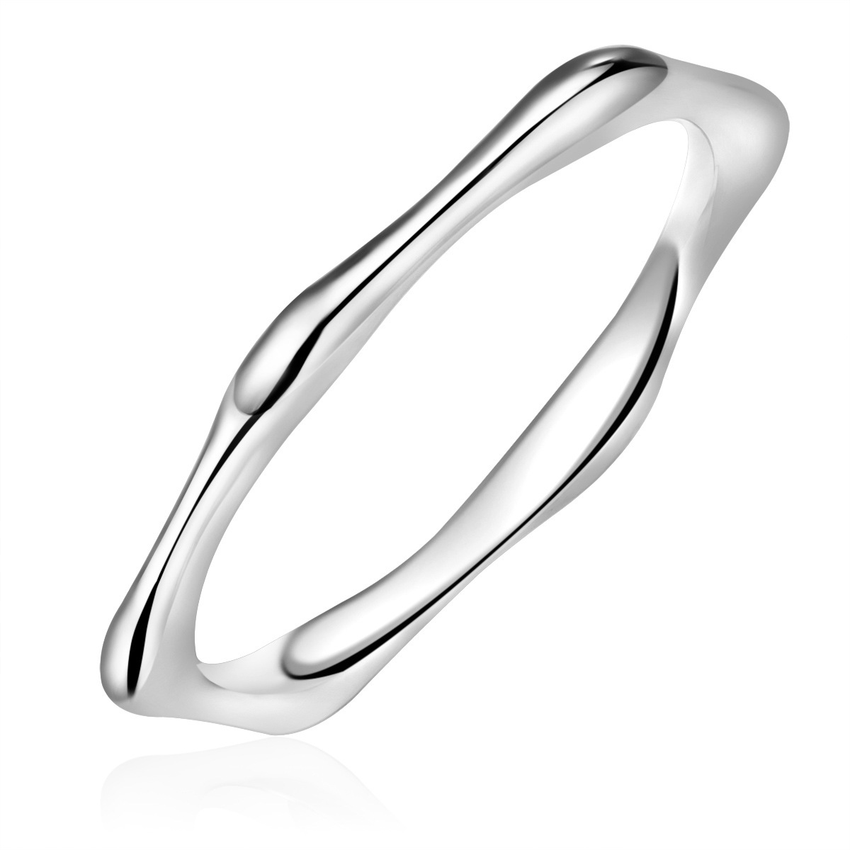 Glanzstücke München F675 Hexagon Ring Silver 48 2
