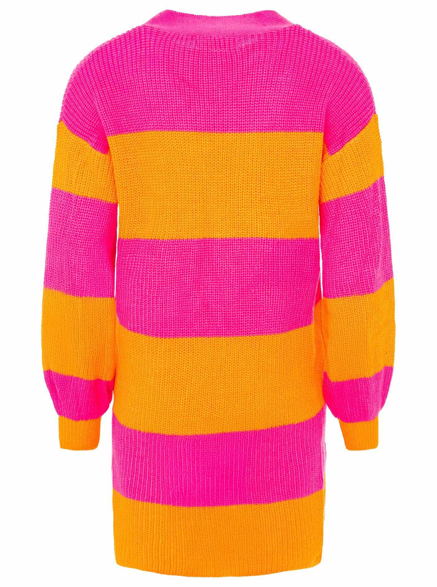 Zwillingsherz Cardigan »"Katja"«, One Size, Wollanteil, Langarm, Blockstreifen, ohne Verschluss
