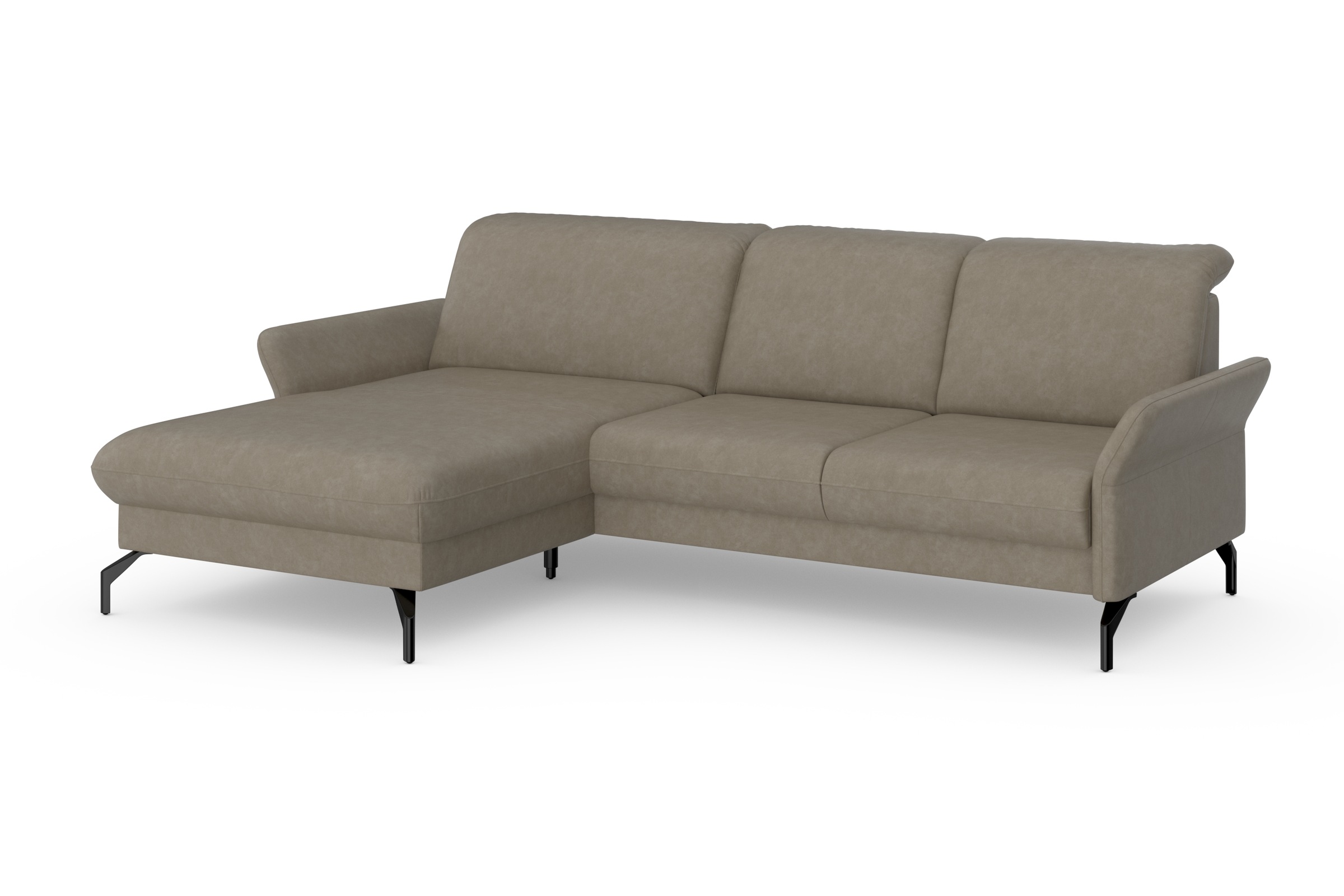 sit&more Ecksofa »Fashion L-Form«, wahlweise mit Kopfteilverstellung und Vorziehsitz, motorisch