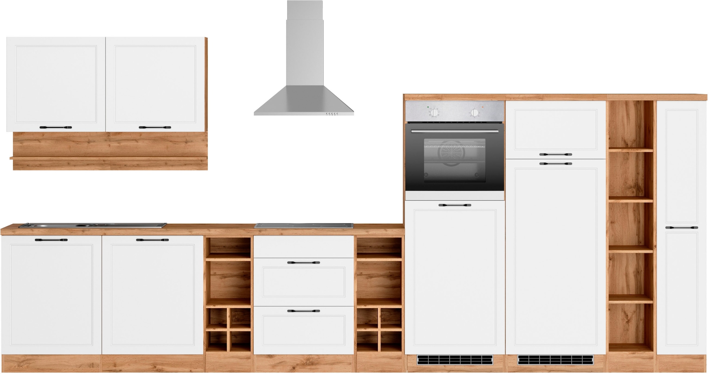 Küche »KS-Lana«, 420 cm breit, wahlweise mit oder ohne E-Geräte
