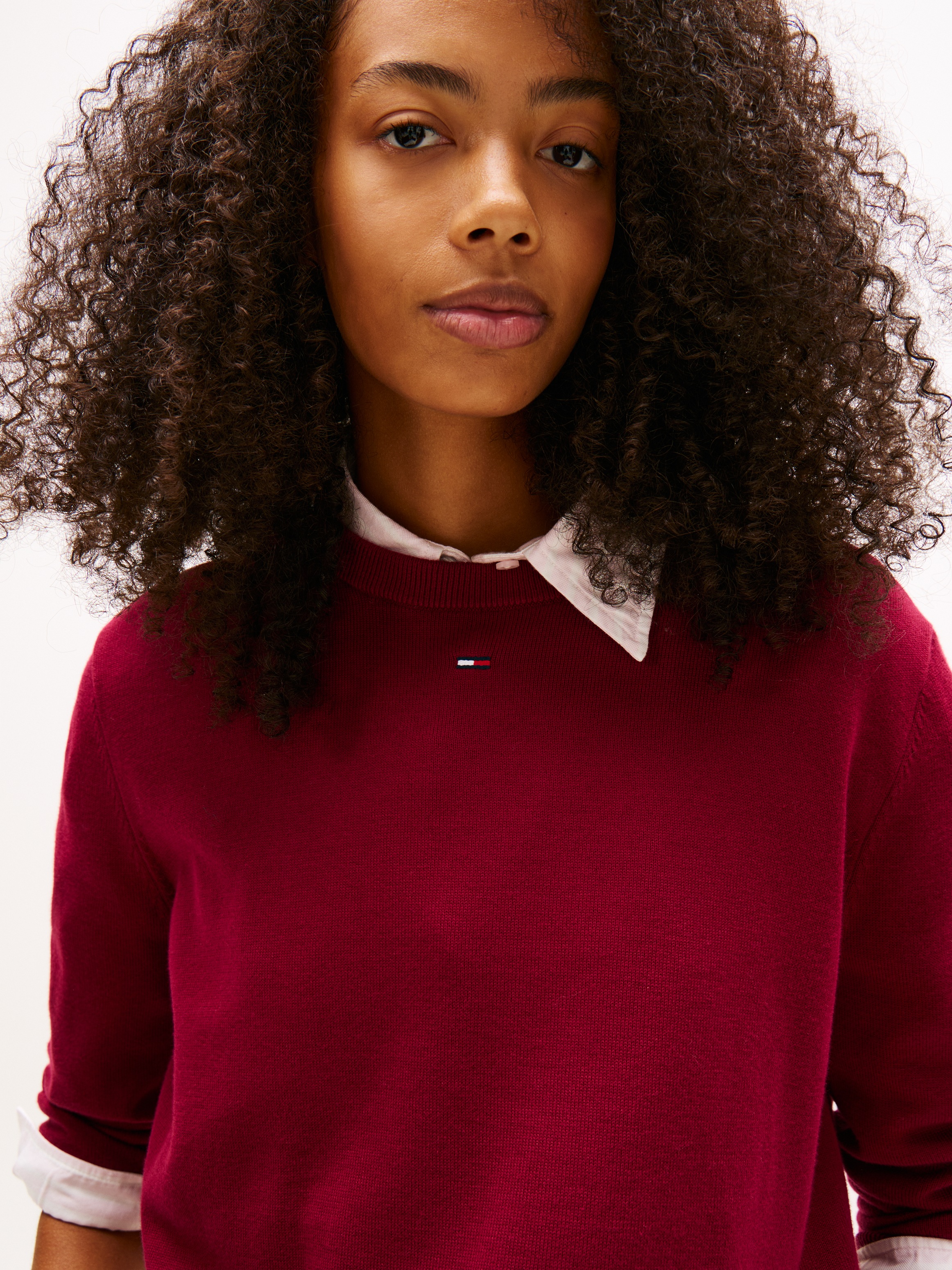 Tommy Jeans Strickpullover "TJW ESSENTIAL CREW SWEATER EXT" günstig online kaufen