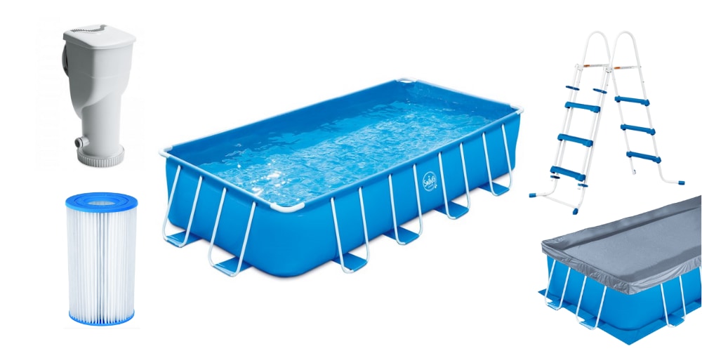 Mountfield Framepool, (Set, 5 tlg.), BxLxH: 244x488x107 cm