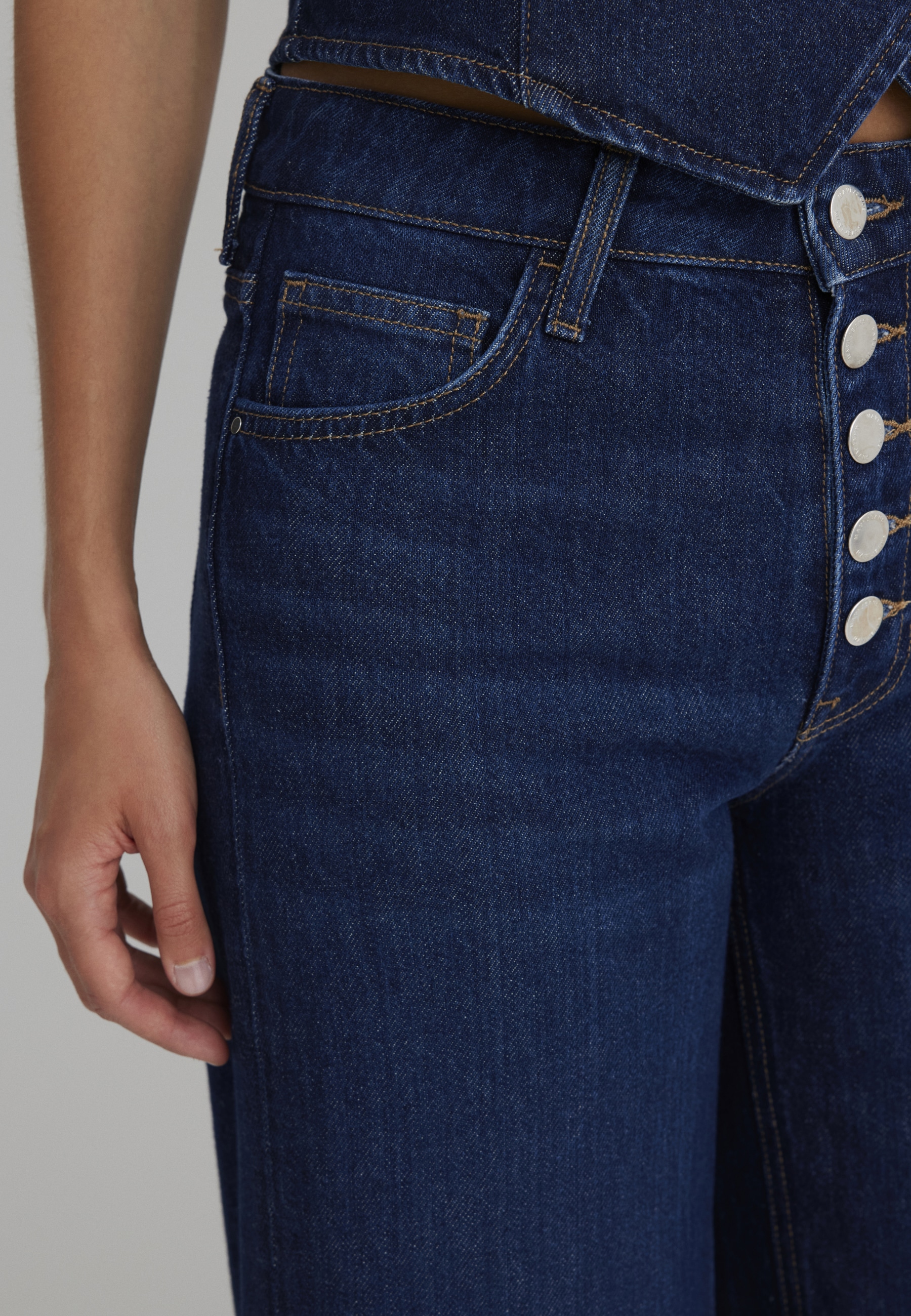 Mavi Weite Jeans »SIENA BUTTON UP«, Wide Leg Jeans