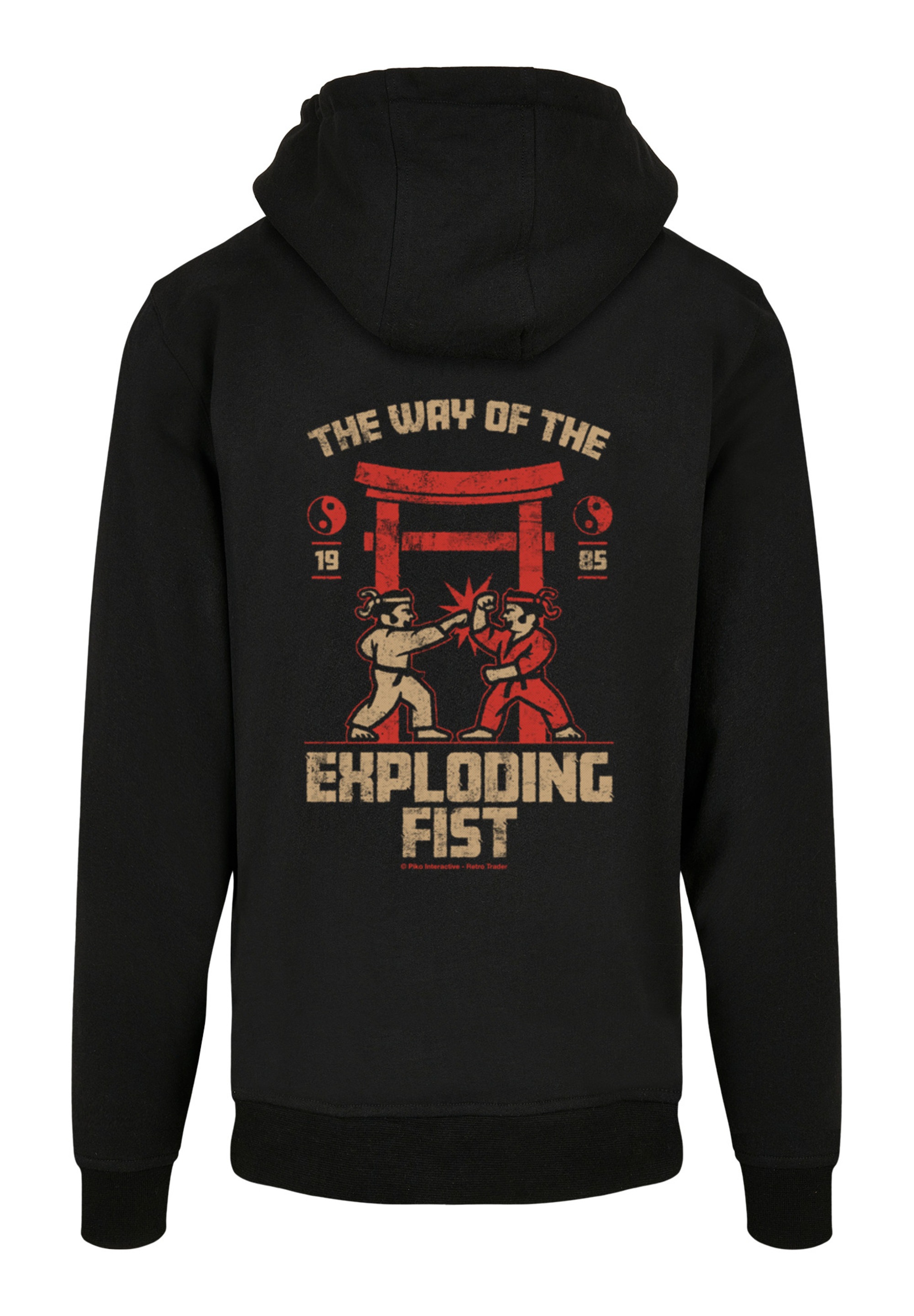 F4NT4STIC Kapuzenpullover »Retro Gaming The Way of the Exploding Fist«, Print