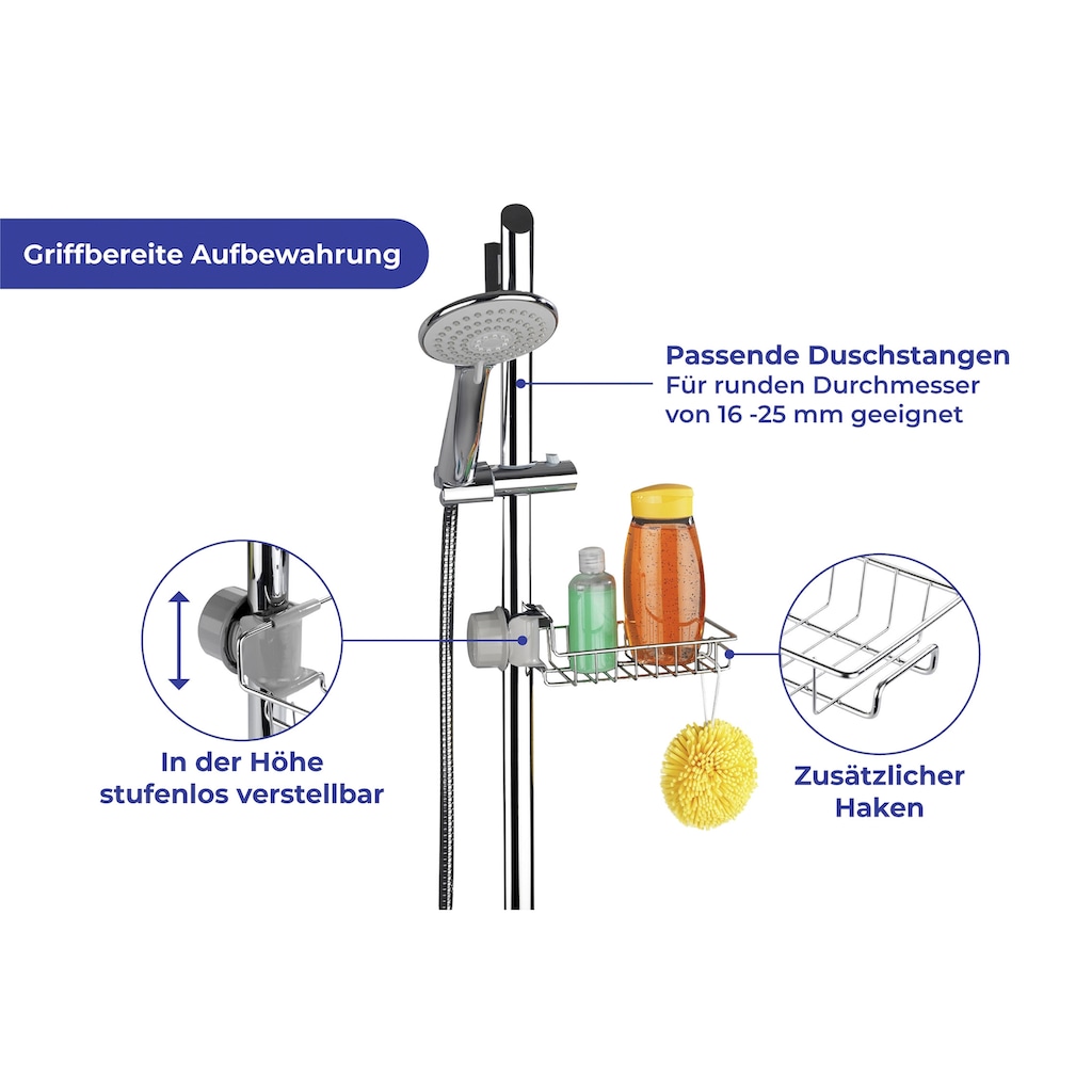 WENKO Duschablage »Duschablage Edelstahl«