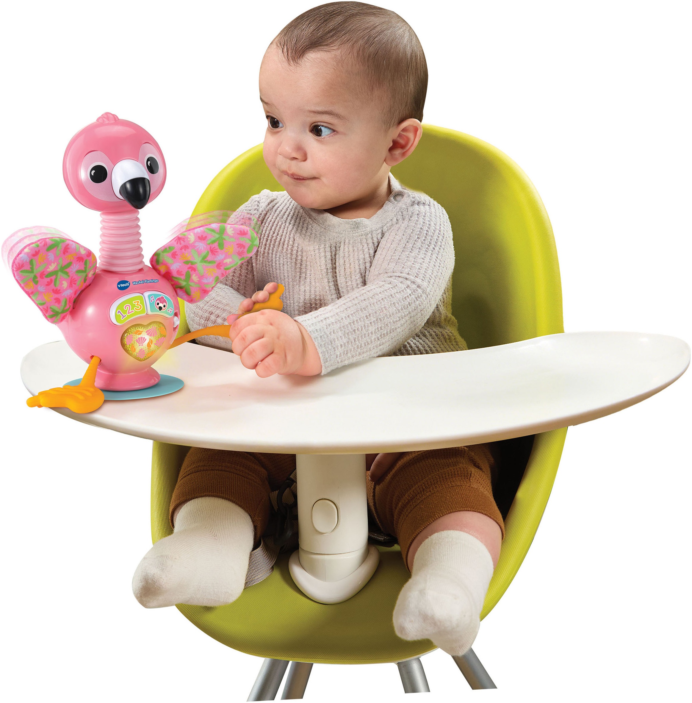 Vtech® Lernspielzeug »Vtech Baby, Wackel-Flamingo« mit Licht- und Sound