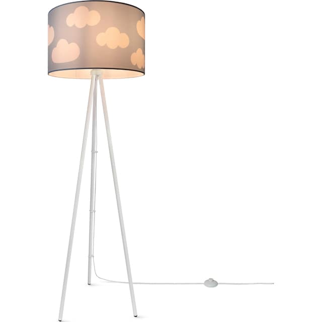 Paco Home Stehlampe »Trina Cosmo«, Stehlampe Kinderzimmer Stoff  Lampenschirm Spielzimmer Wolken Pastell | BAUR