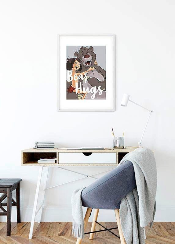 Komar Bild »Bear Hug«, Disney, (1 St.), Wandbild zur Dekoration im Kinderzimmer - ohne Rahmen