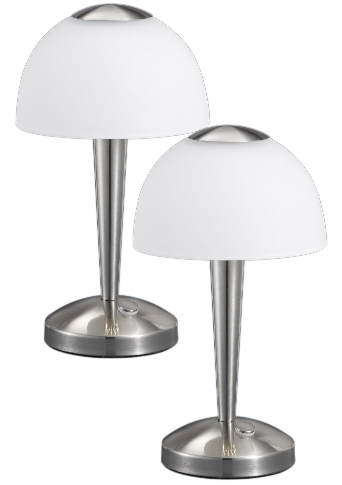 TRIO LEUCHTEN LED Tischleuchte, weiß (nickelfarben, weiß), 1, H: 28cm, 1 Stk., Leuchten, Leuchten-Set