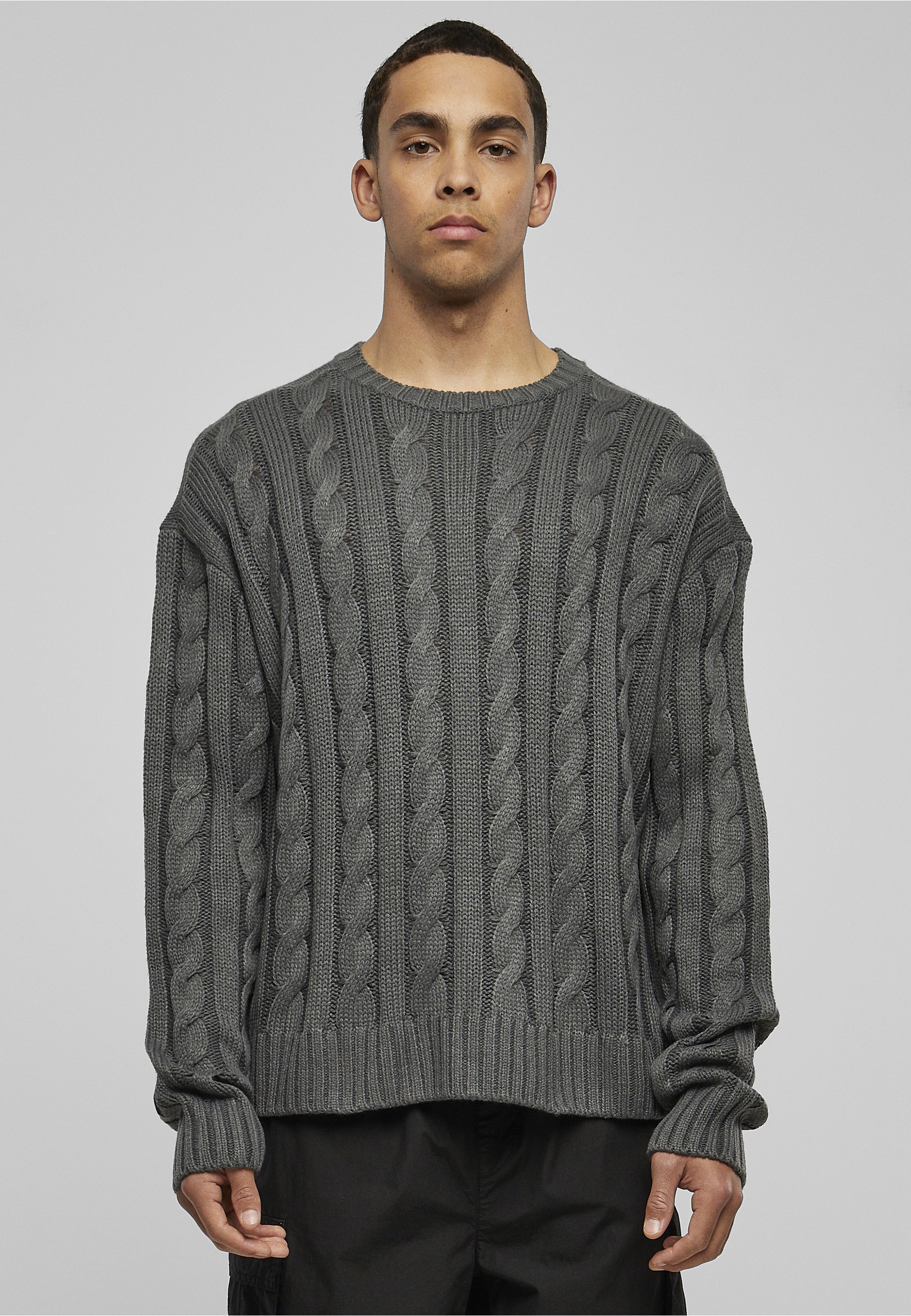 URBAN CLASSICS Fleecepullover »Urban Classics Herren Boxy Sweater«, 1 Stk.
