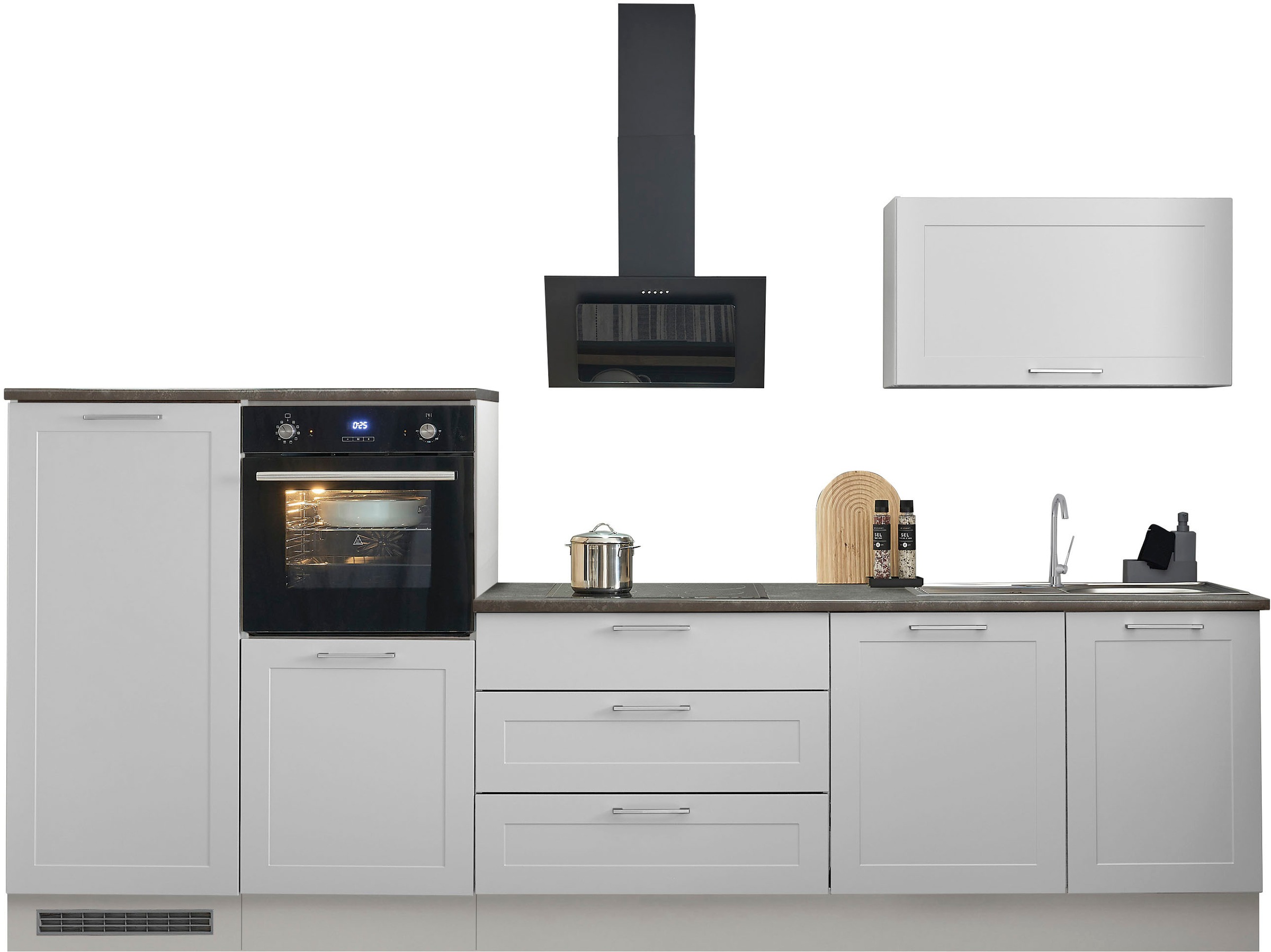 BASIC by Balculina Küchenzeile "Marsi", Breite 320 cm, höhenverstellbare Fü günstig online kaufen