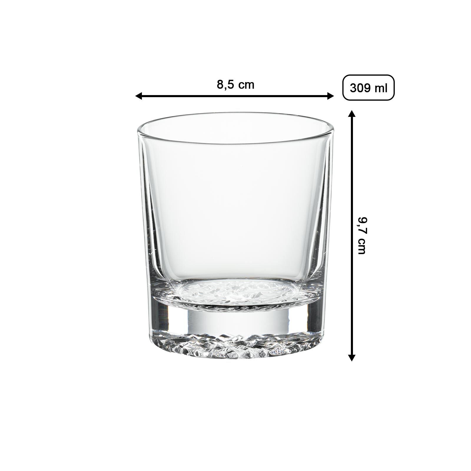 SPIEGELAU Whiskyglas »Whisky Tumbler Lounge 2.0 309 ml 12er Set transparent«