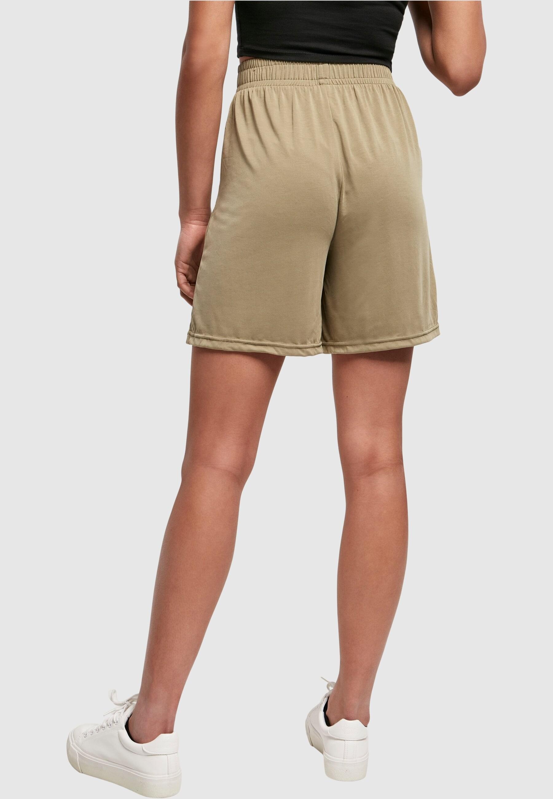 URBAN CLASSICS Stoffhose »Urban Classics Damen Ladies Modal Shorts«, (1 tlg.)