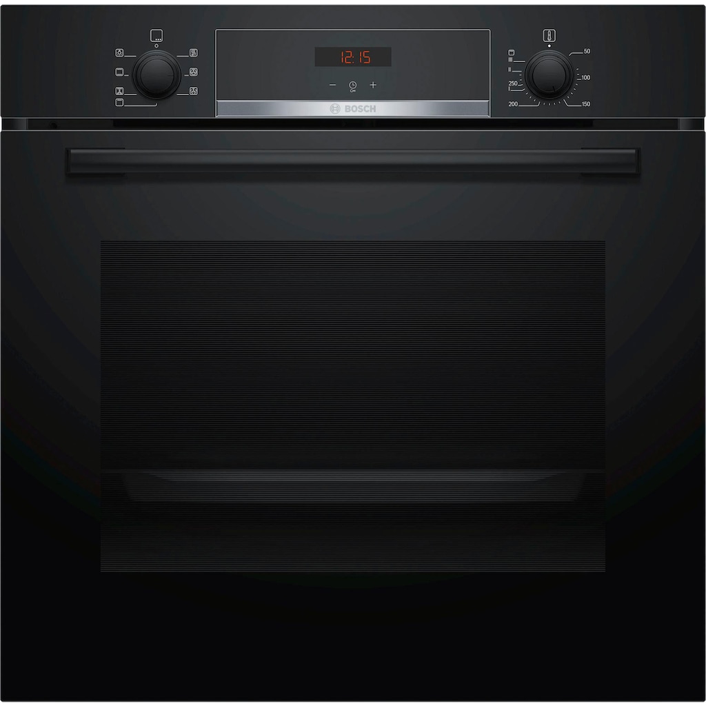 BOSCH Einbaubackofen »HBA533BB1«, 4, HBA533BB1, mit Teleskopauszug nachrüstbar, ecoClean Direct