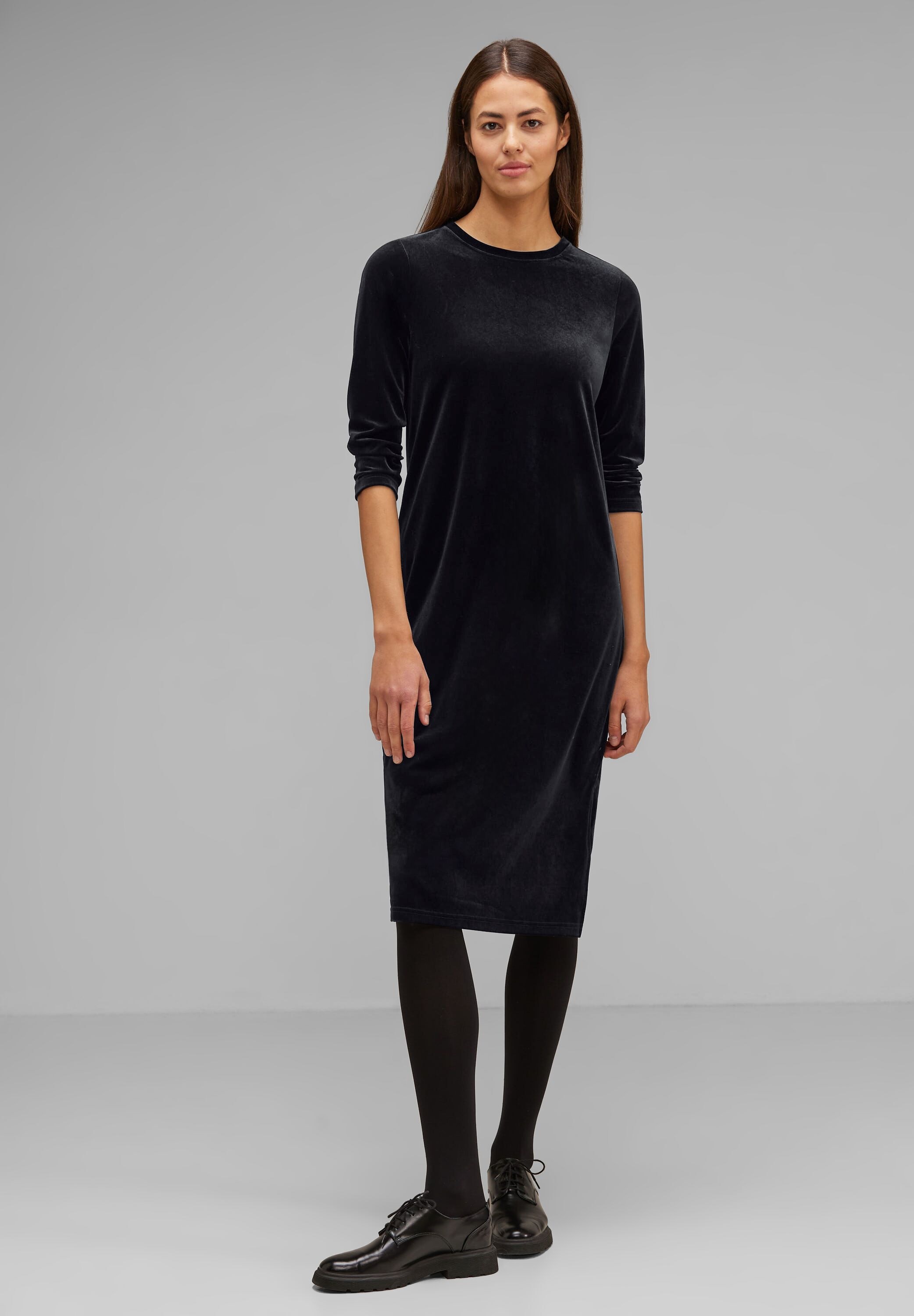 STREET ONE Jerseykleid, in Unifarbe online kaufen | BAUR