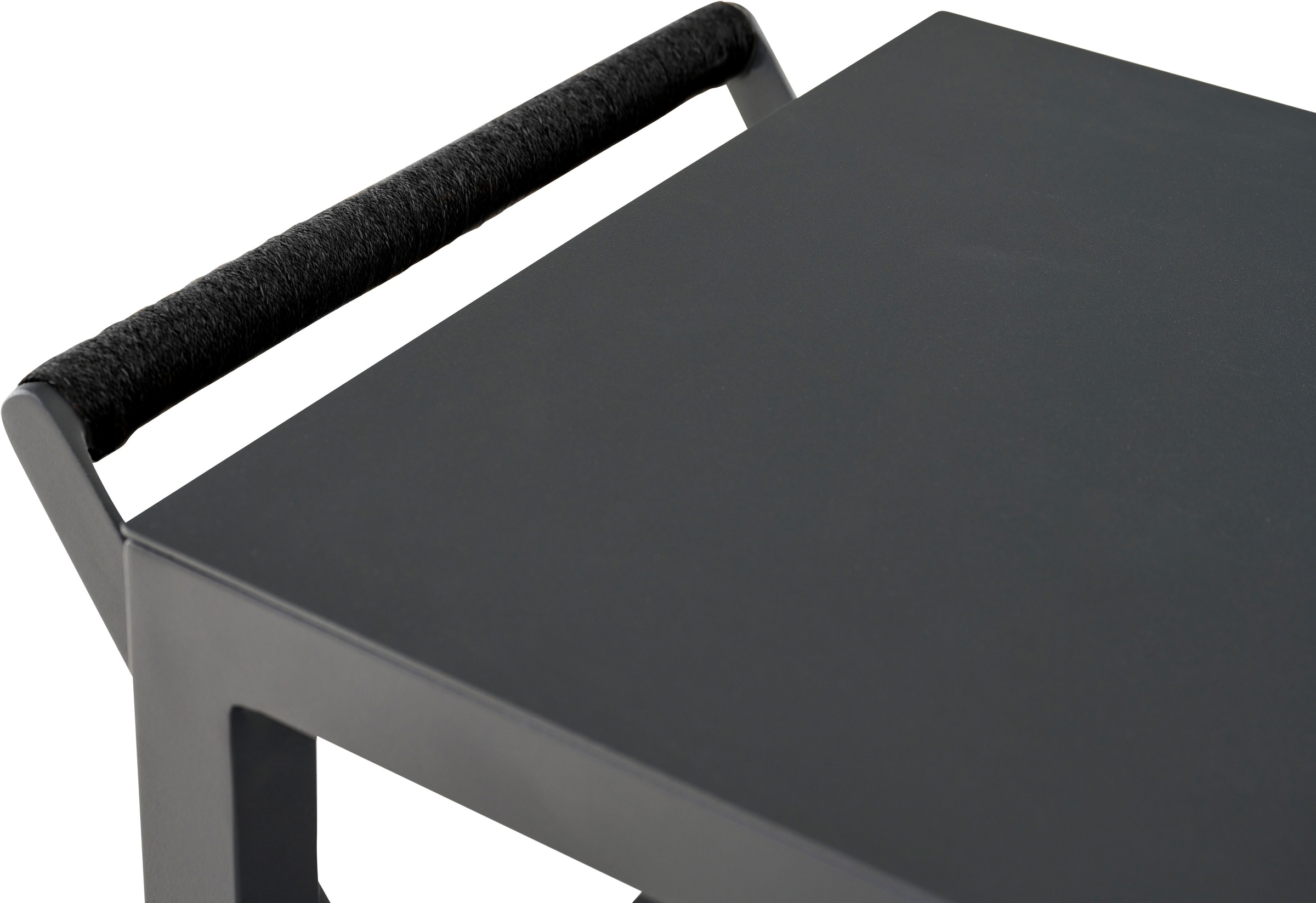 Siena Garden Servierwagen »PALMA klein« Aluminiumrahmen, Ranotex® Bezug dunkelgrau