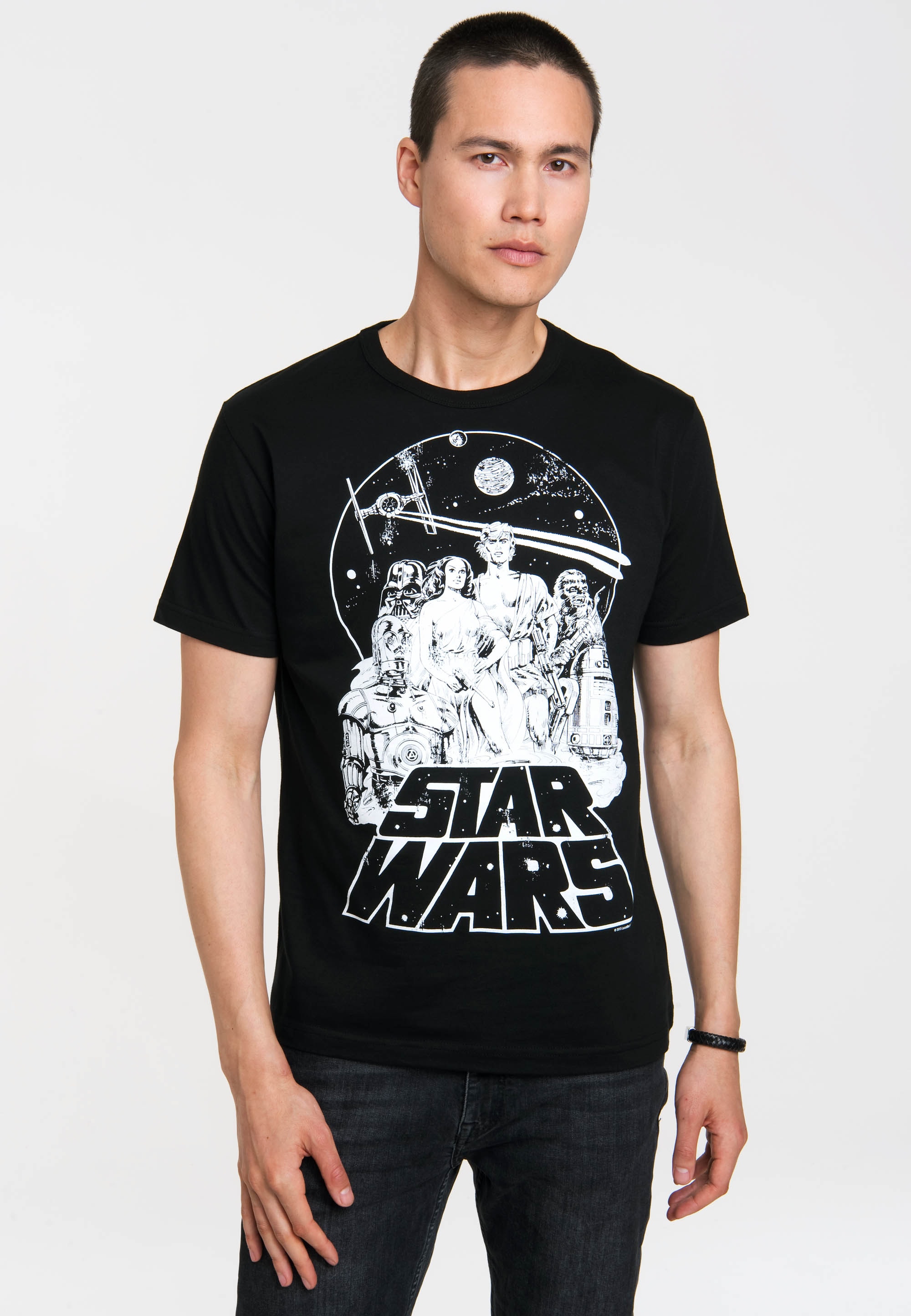 LOGOSHIRT T-Shirt »Krieg der Sterne - Classic«, mit coolem Star Wars-Druck