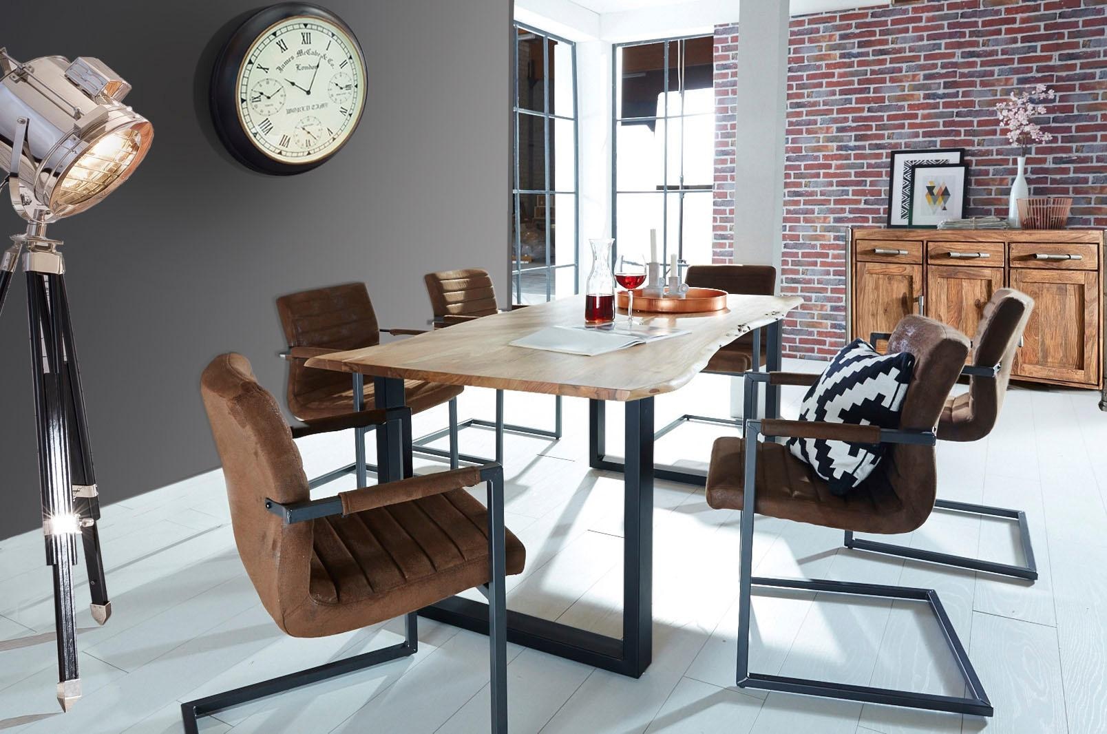 SIT Esstisch »Tops&Tables«, Tischplatte aus Akazie mit Baumkante wie gewachsen