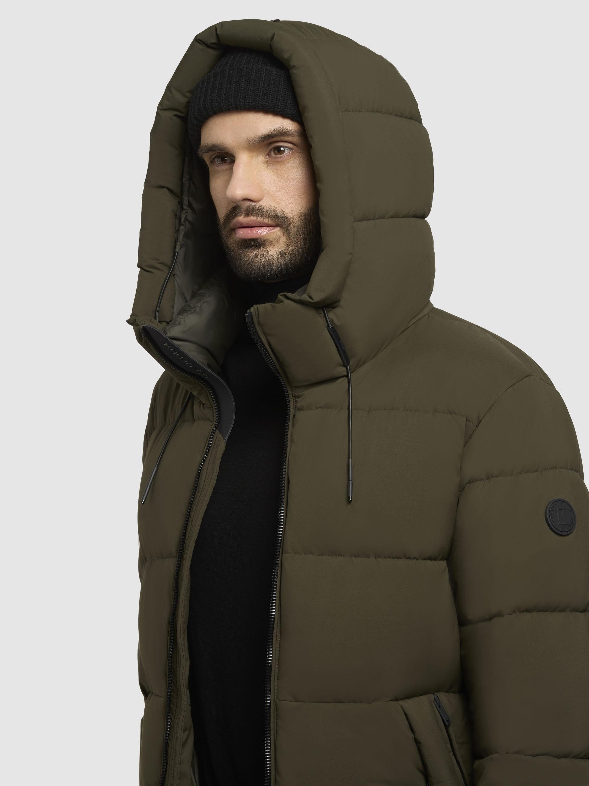 khujo Steppmantel »Rigo Matt-YM«, Warmer Herren Puffermantel mit Rucksack-Trägern